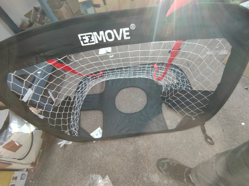 ezmove Pop-Up Football Goal Set for Kids - Portable Mini Design | Ideal for Gard