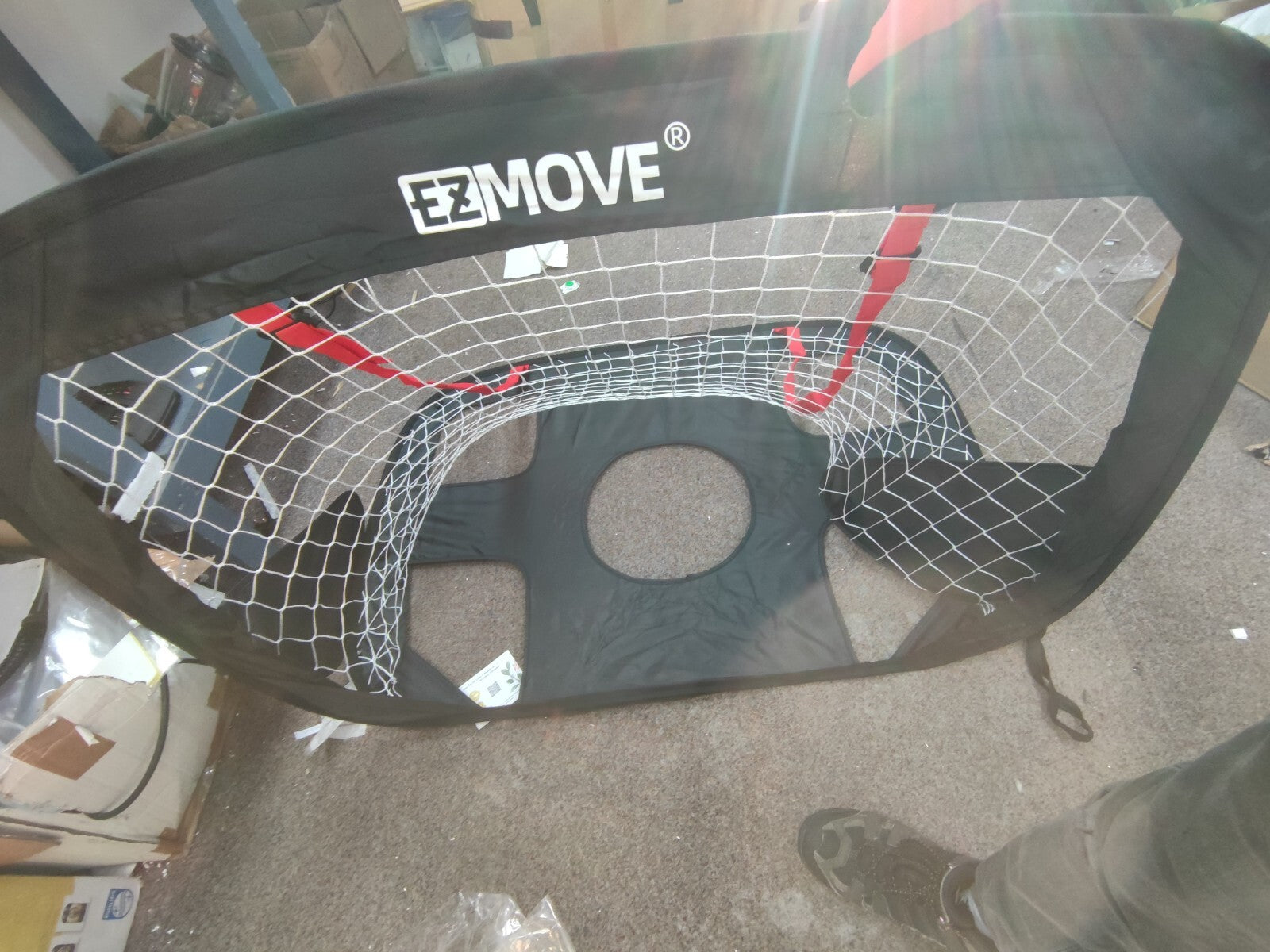 ezmove Pop-Up Football Goal Set for Kids - Portable Mini Design | Ideal for Gard