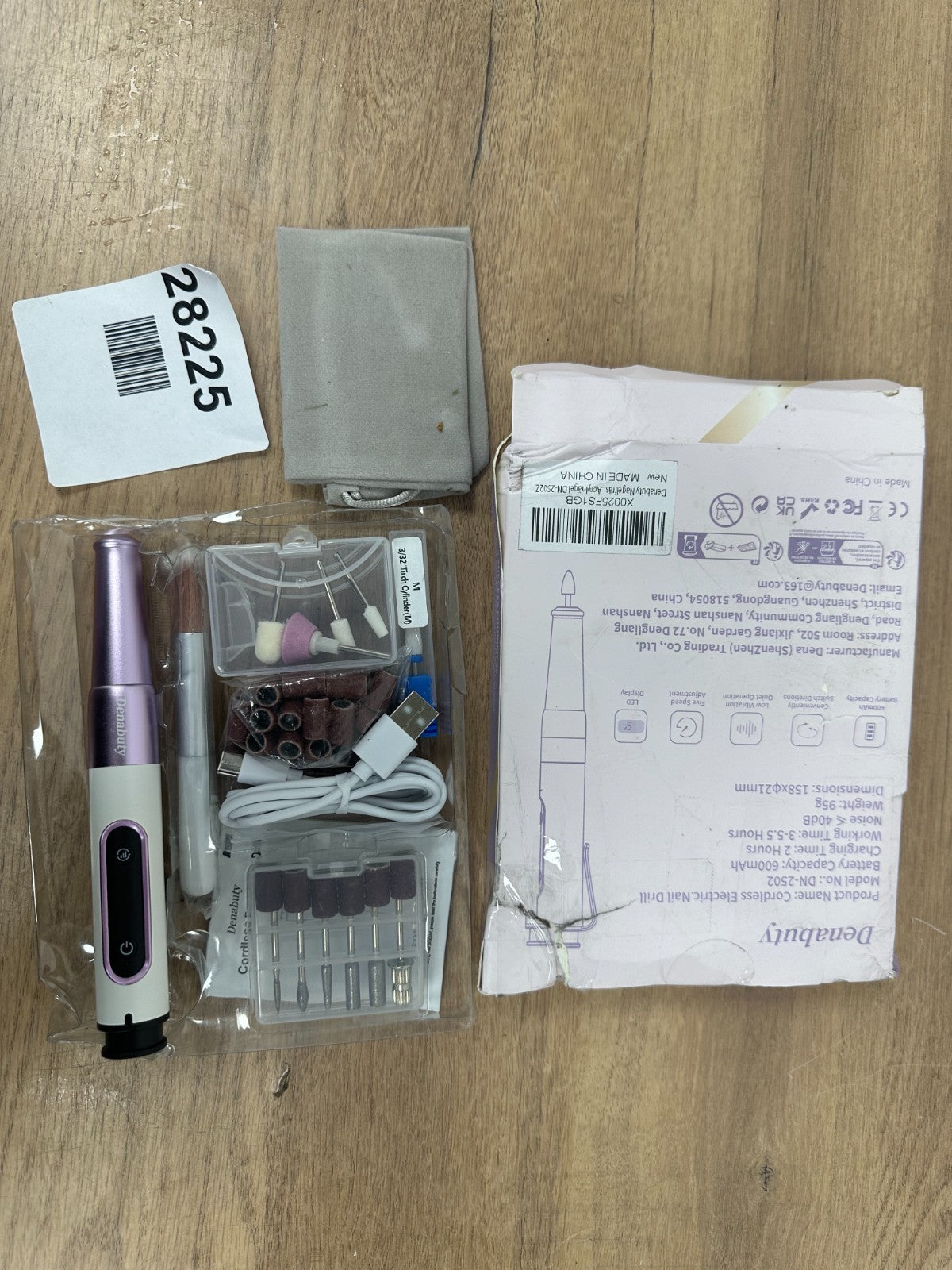 Denabuty Professional Cordless Electric Nail Drill