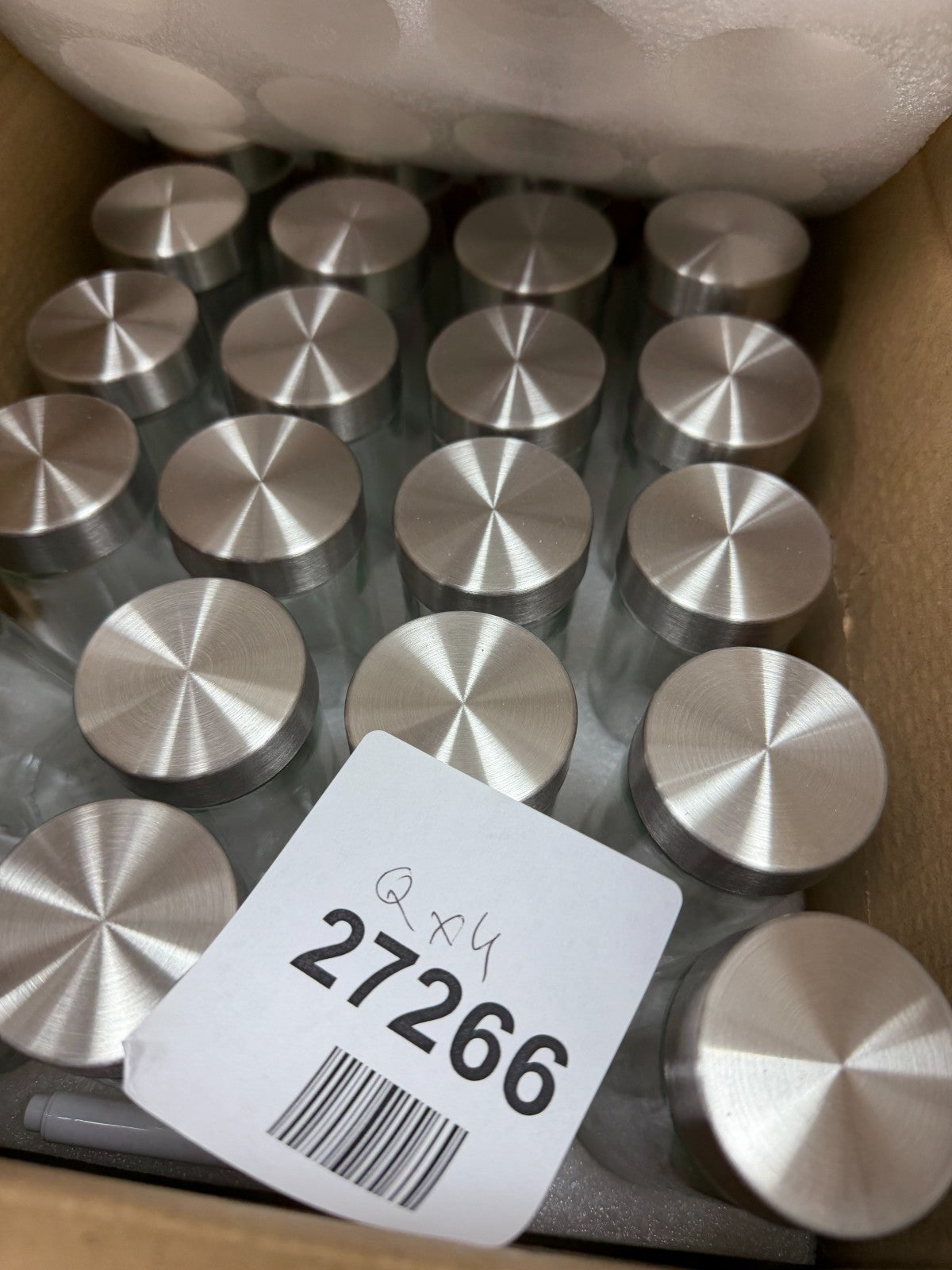 24 Pack Plastic Spice Jars, 120ml Spice Bottle Square Seasoning Containers