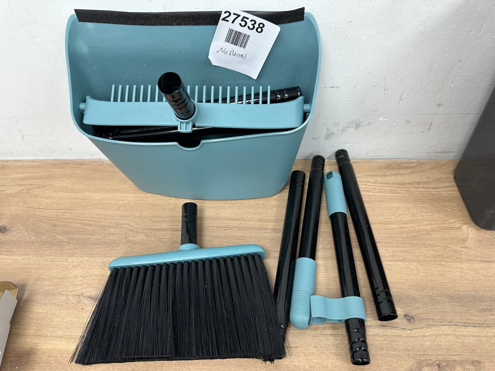 Broom with Dustpan Combo Set, Long Handle Lightweight Indoor Broom