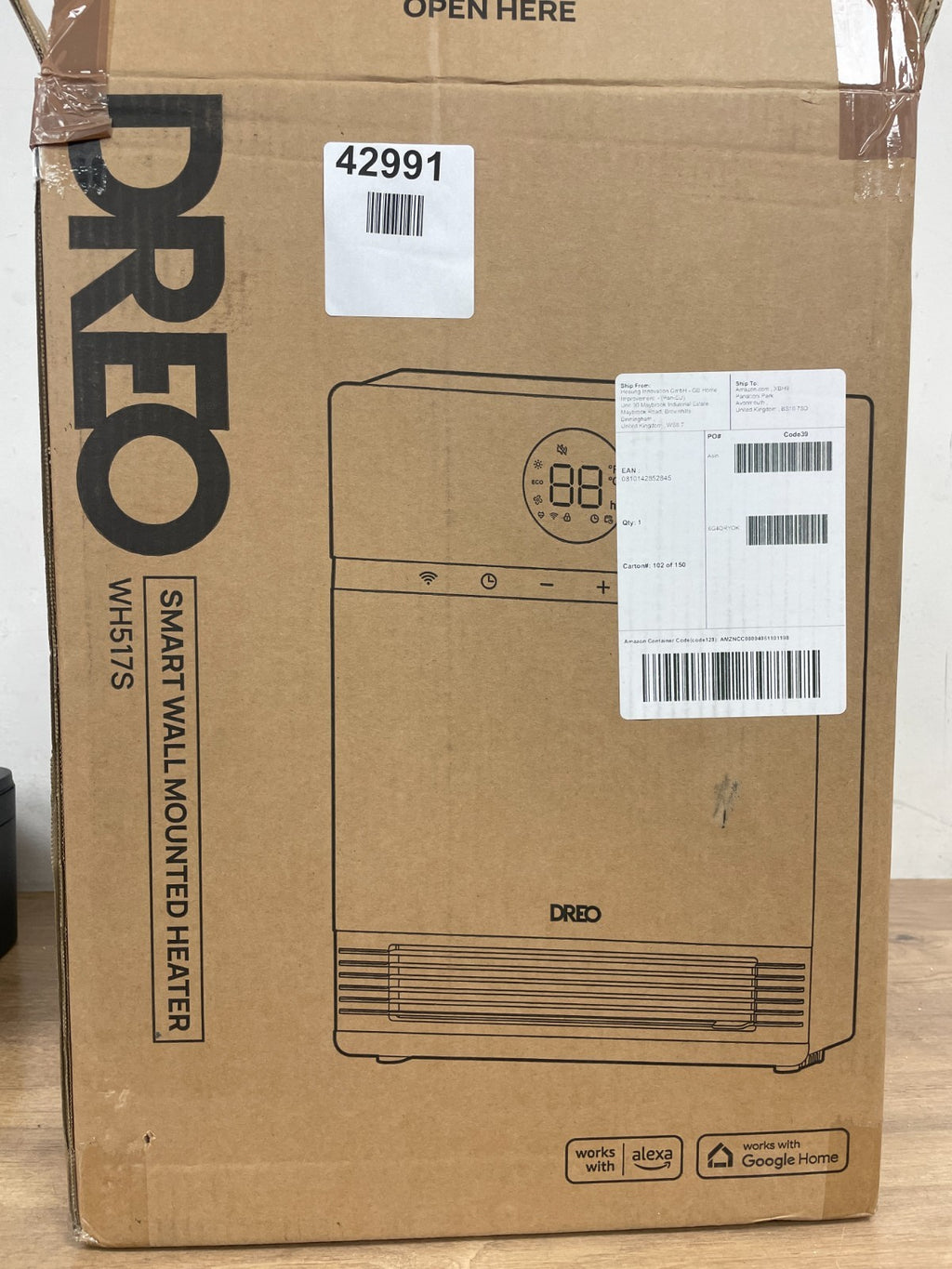 DREO DR-HSH017S Smart Wall Heater