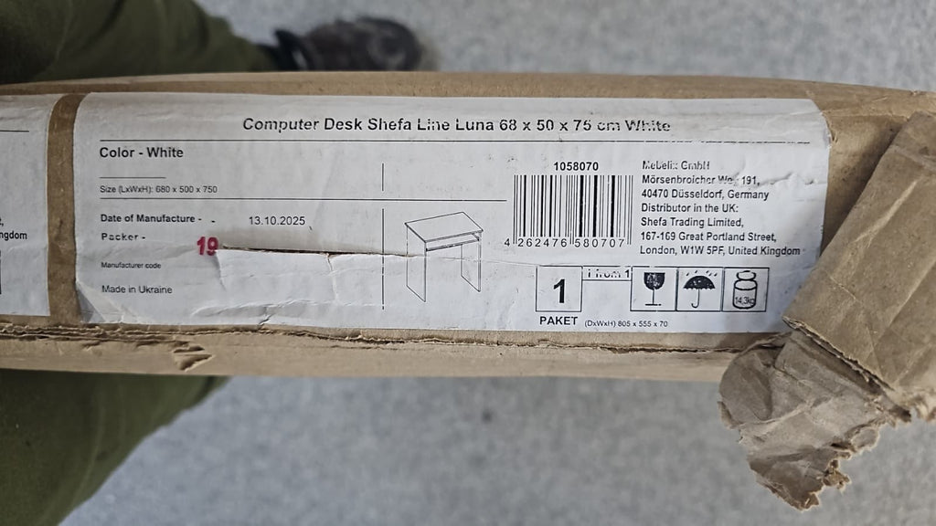 Computer Desk Shefa Line LUNA 68x50 cm White — Used (photo 6)