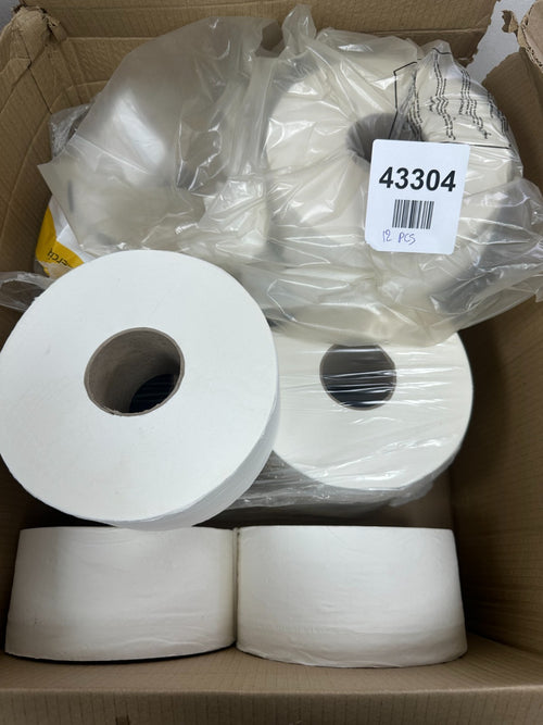 12 Mini Jumbo Toilet Rolls Toilet Paper Commercial Toilet Rolls Toilet Paper