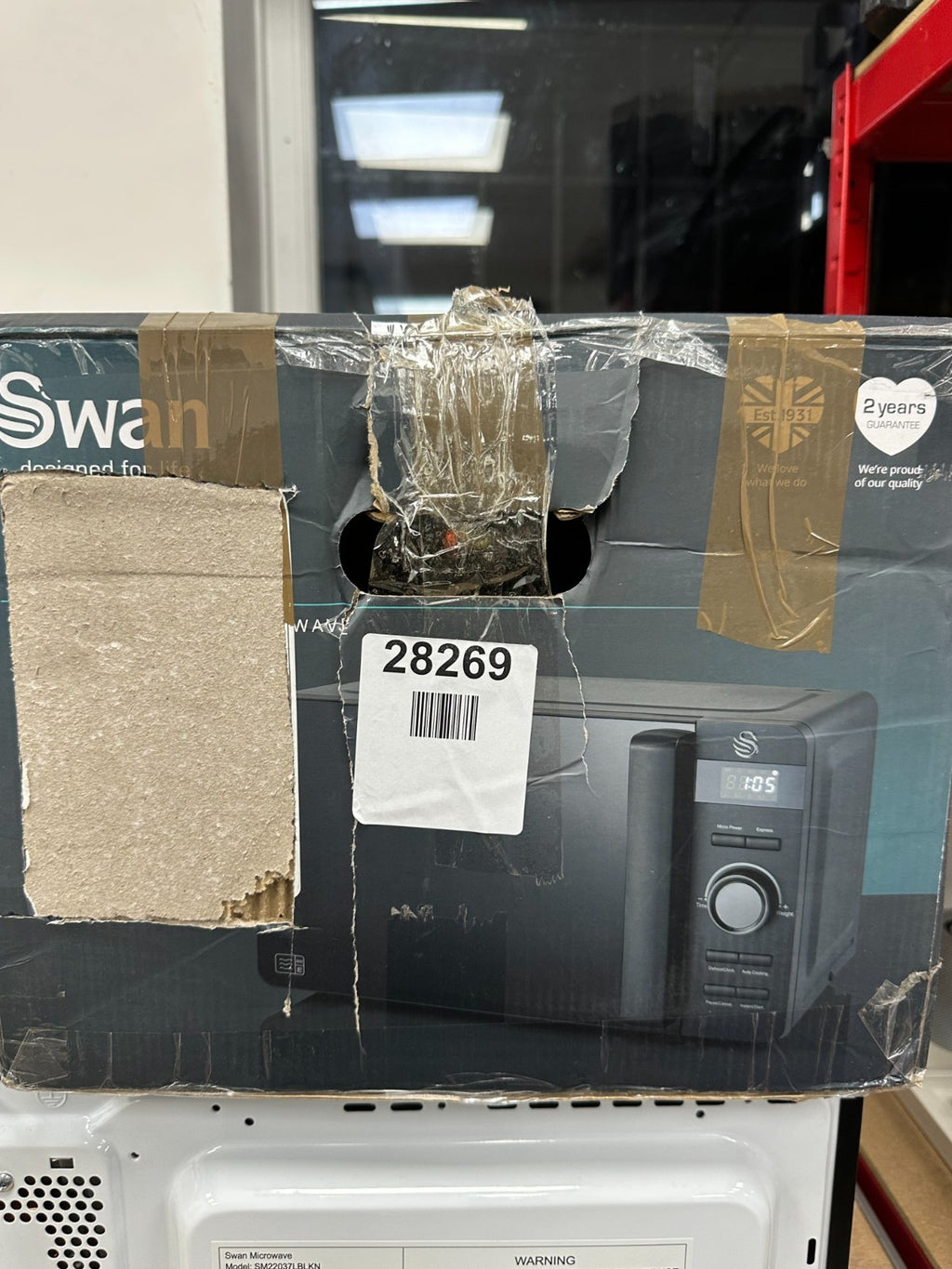 Swan Stealth 20L LED Digital Microwave -(SM22037LBLKN) - Read Description — New (other) (photo 9)