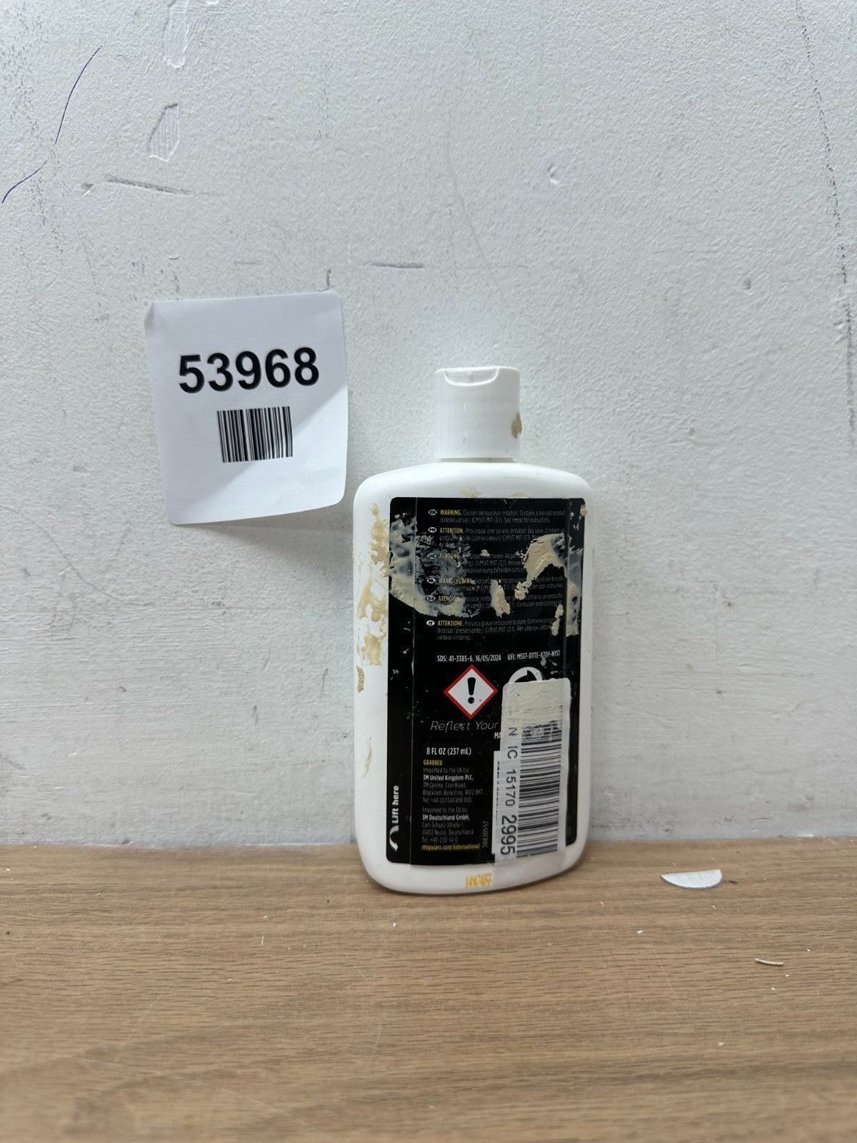Meguiars Perfect Clarity Glass Polishing Compound G8408EU, 8 oz (236 ml)