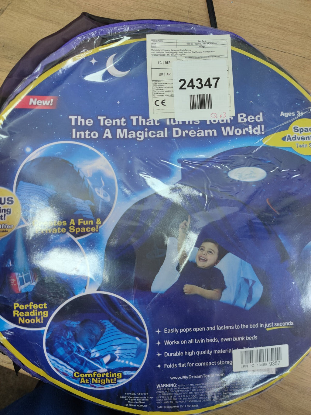 Dream Tents Space Adventure Twin Size Bed Pop Up Tent