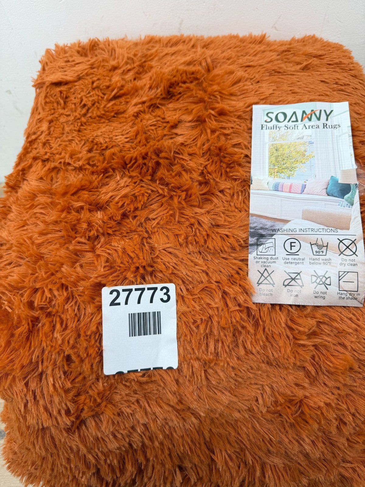 SOANNY Rugs Living Room, Large Soft Fluffy Shaggy Non-Slip Machine Washable Carp