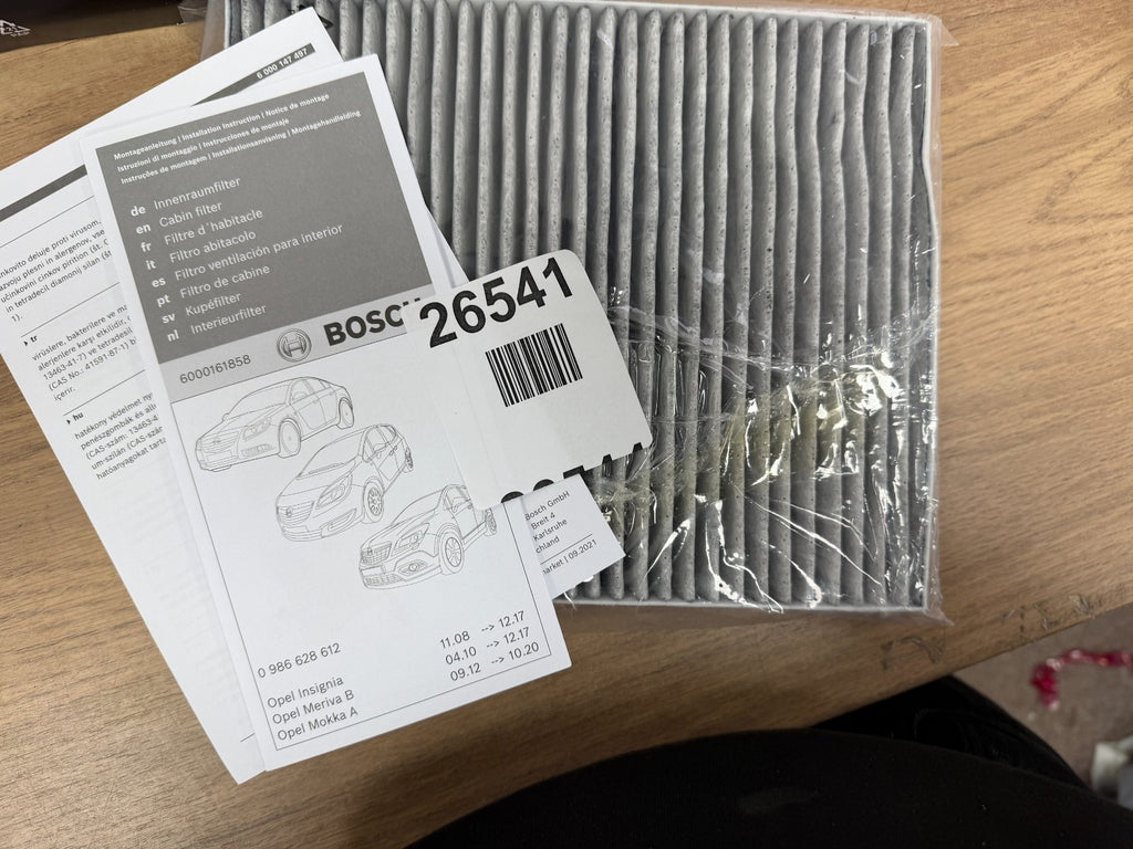 Bosch 0986628612 Cabin Filter