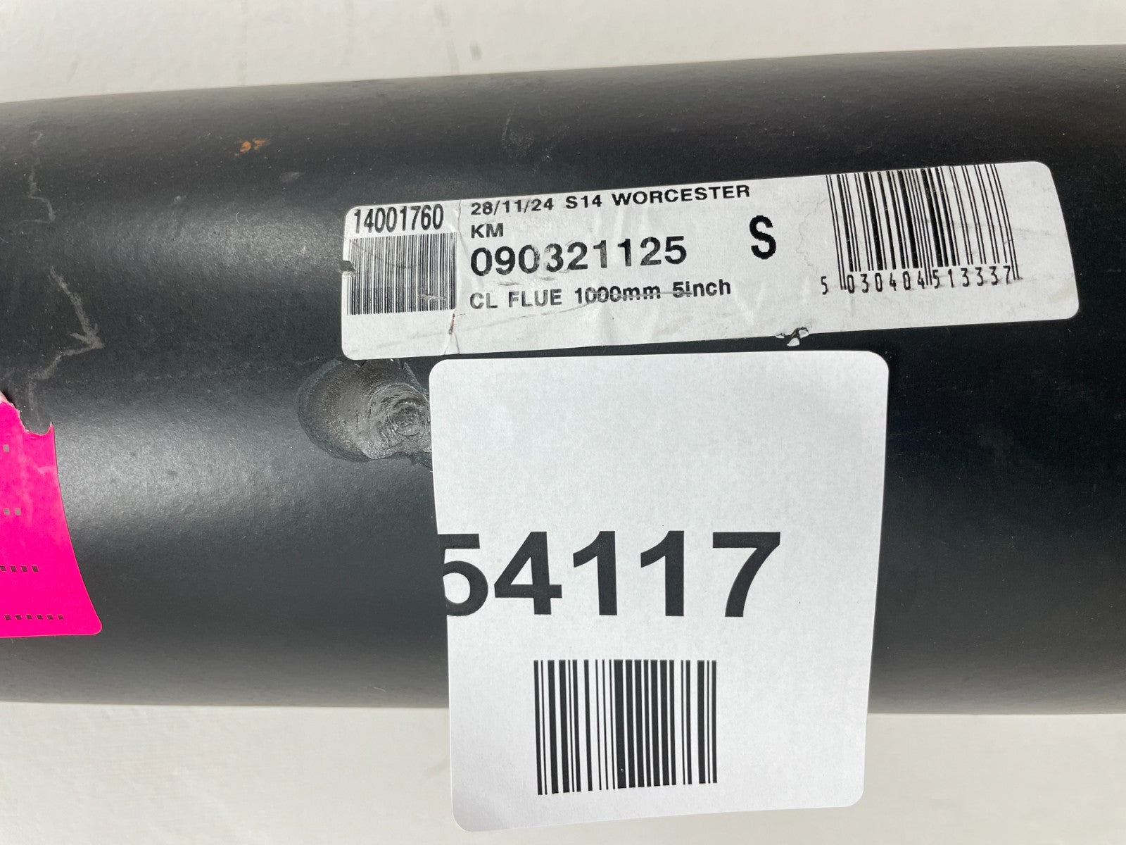 5 Inch x 1000mm Matt Black Flue Pipe — Used (photo 4)