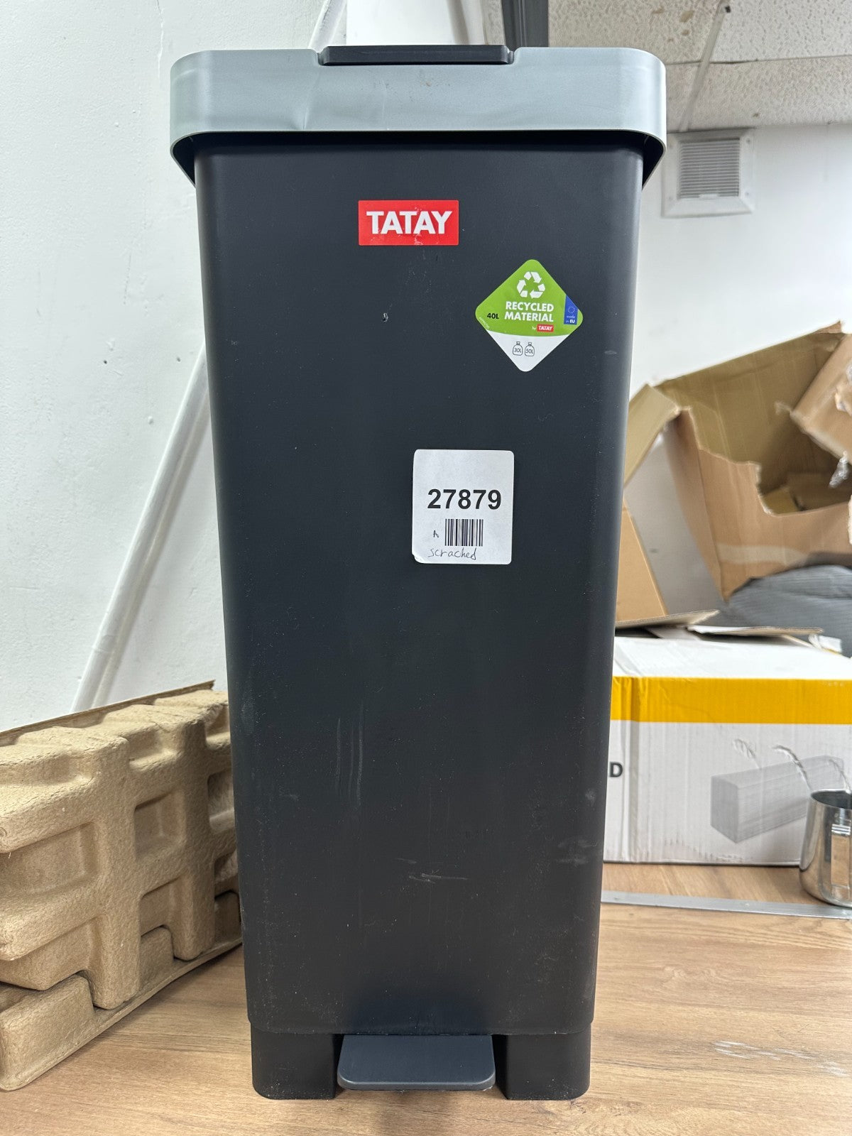 PEDAL BIN 40L SMART BLACK
