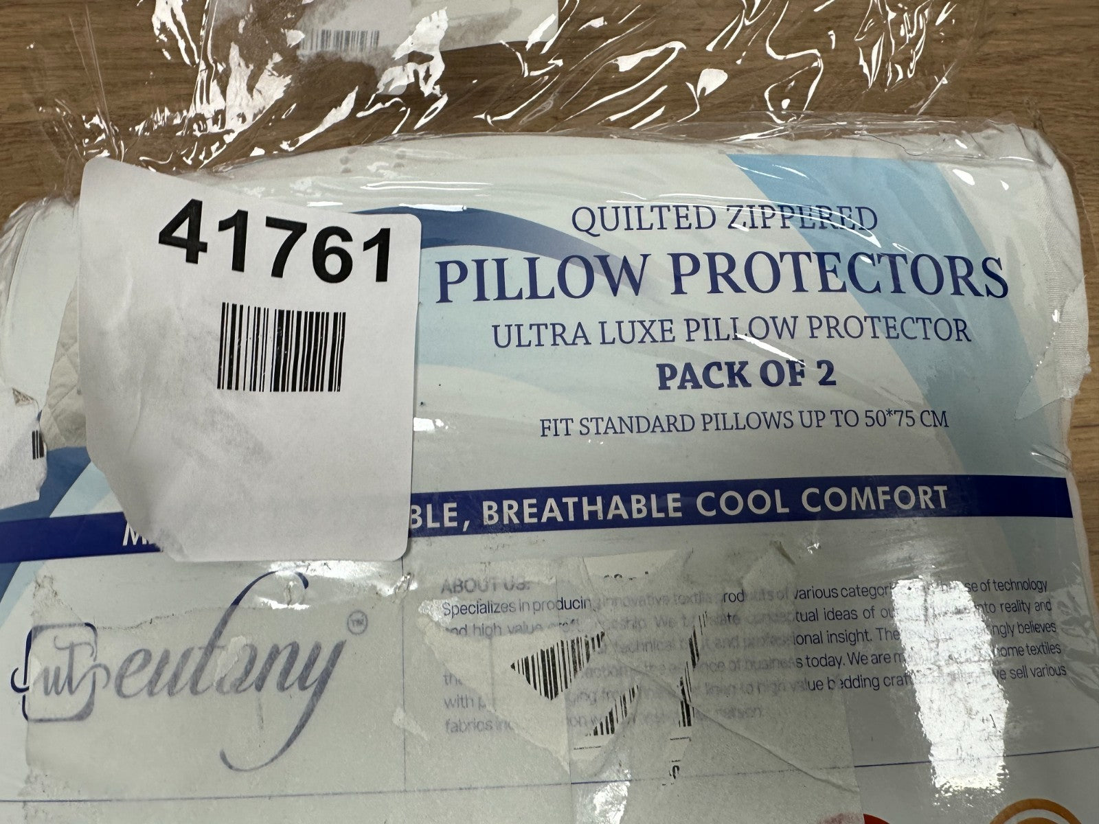 Eutony Quilted Zipped Pillow Protectors 2 Pack - Ultra Luxe, Soft & Breathable