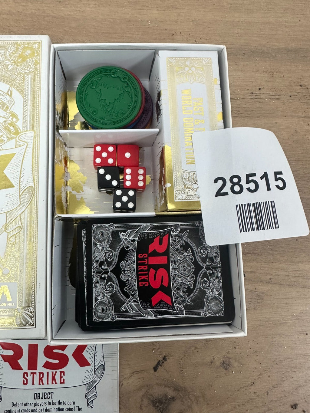 Risk Strike Card & Dice Game Simple Strategic Family Party Game