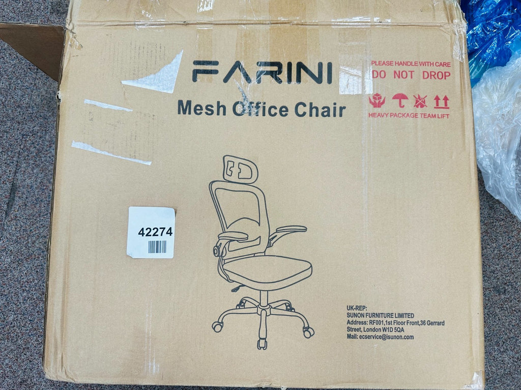 Farini Office Chair Ergonomic Desk Chair, High Back Computer Chair with Wheels
