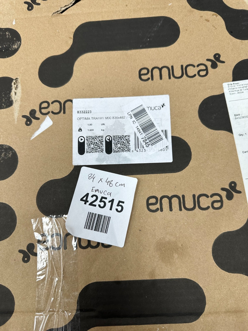 Emuca Cubertero Optima Para Cajon M90 Medium 836 x 482 mm