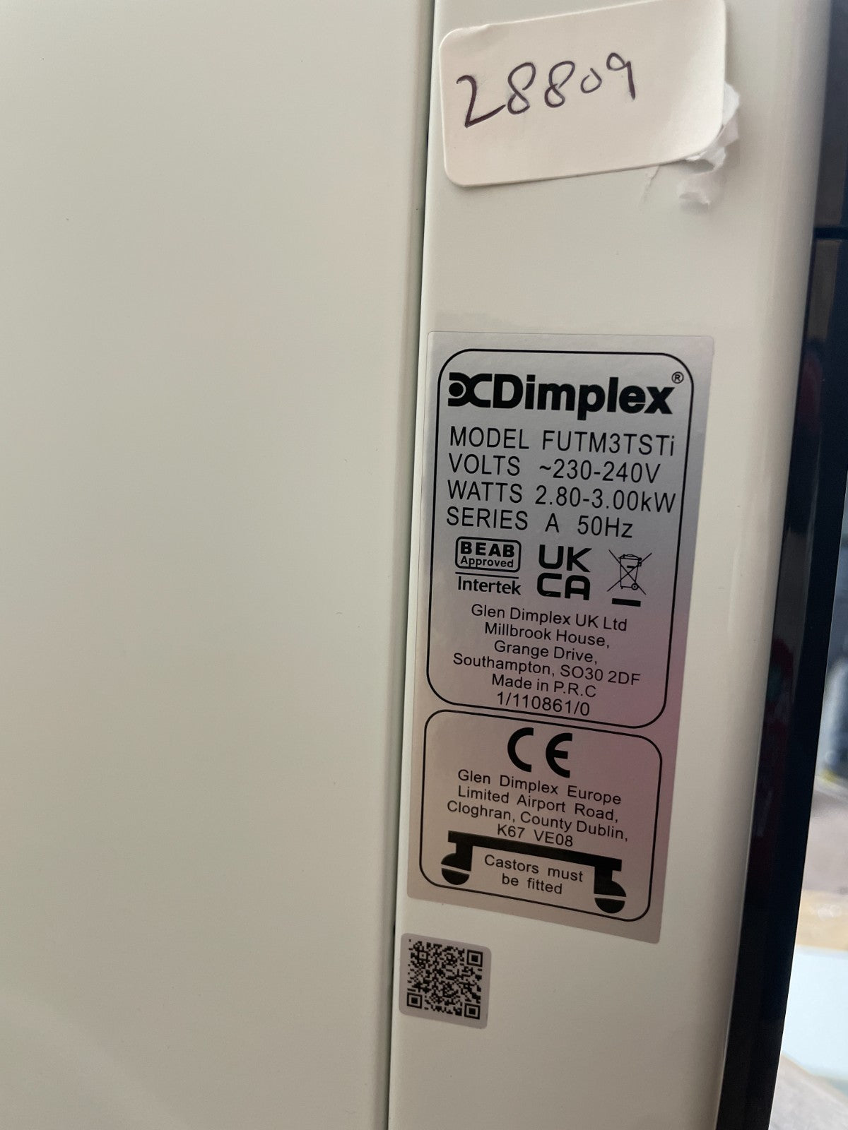 Dimplex FutuRad 3kW Oil Free Radiator w/ 24hr Mechanical Timer FUTM3TSTI Heater
