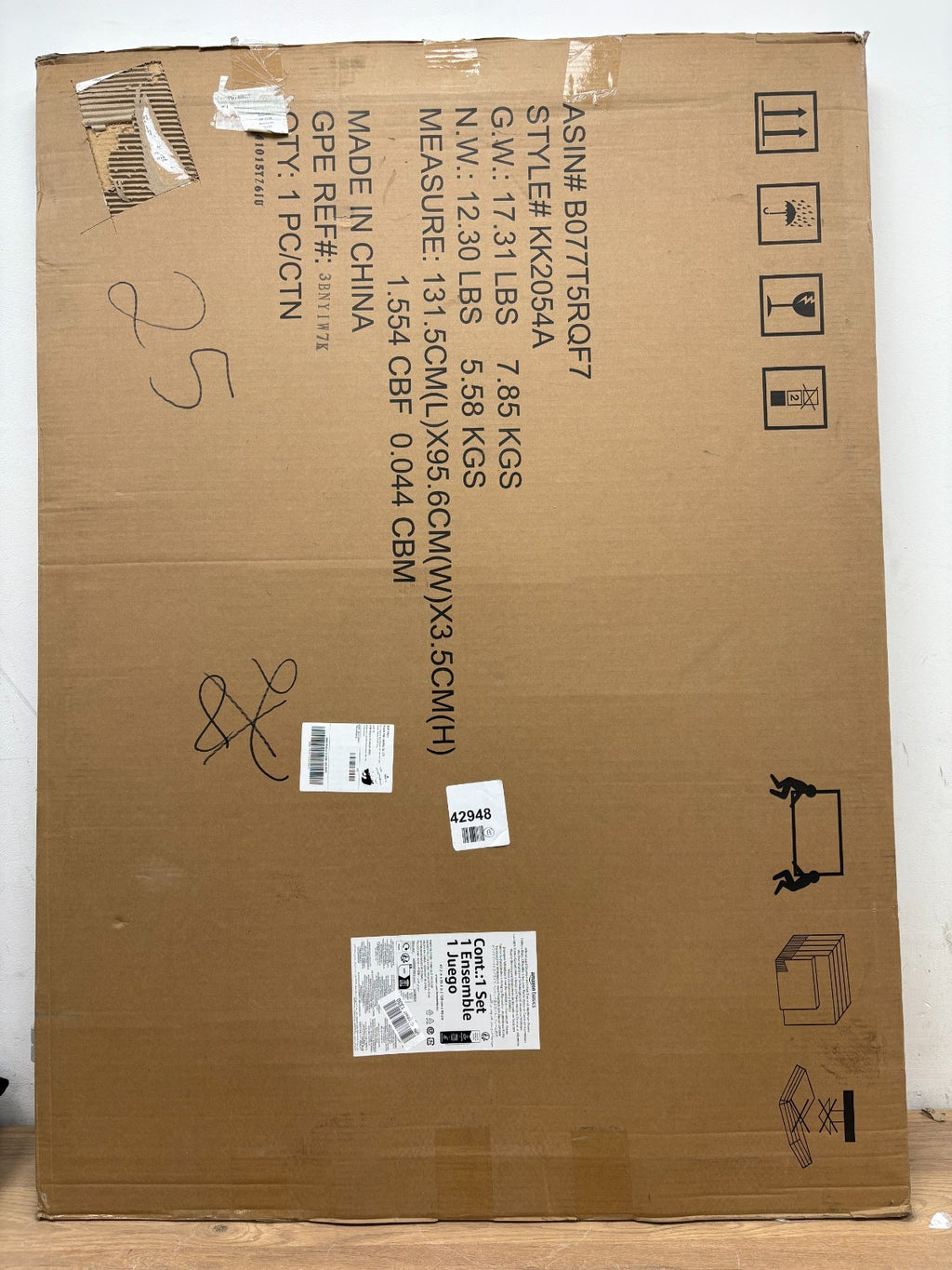 Amazon Basics 120x90cm magnetic whiteboard