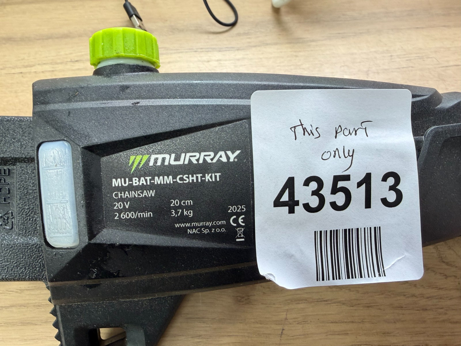 Murray Chainsaw MU-BAT-MM-CSHT-KIT-Part available only that is shown in picture