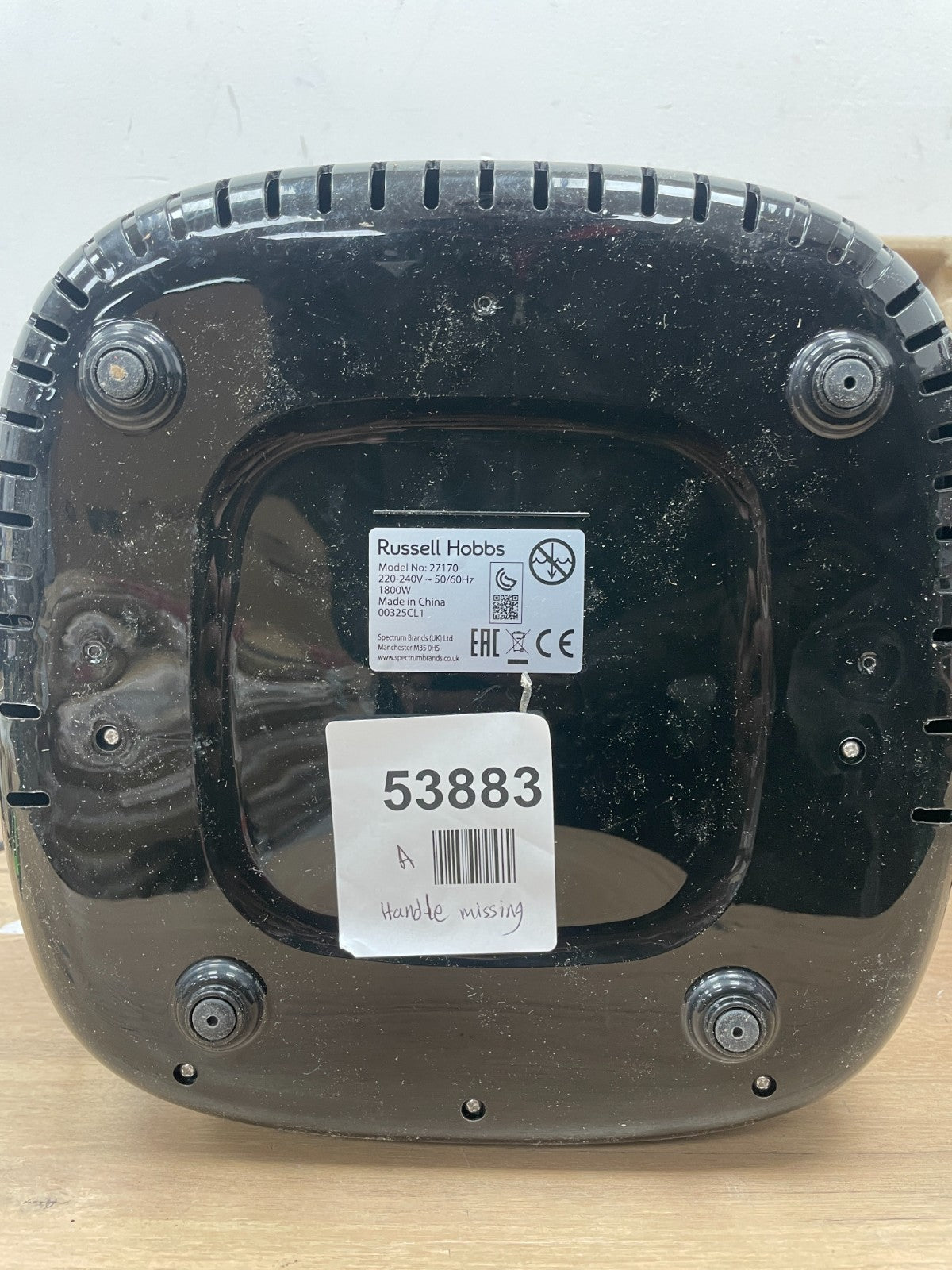 Russell Hobbs SatisFry Family Rapid Digital Air Fryer 8L Model 27170