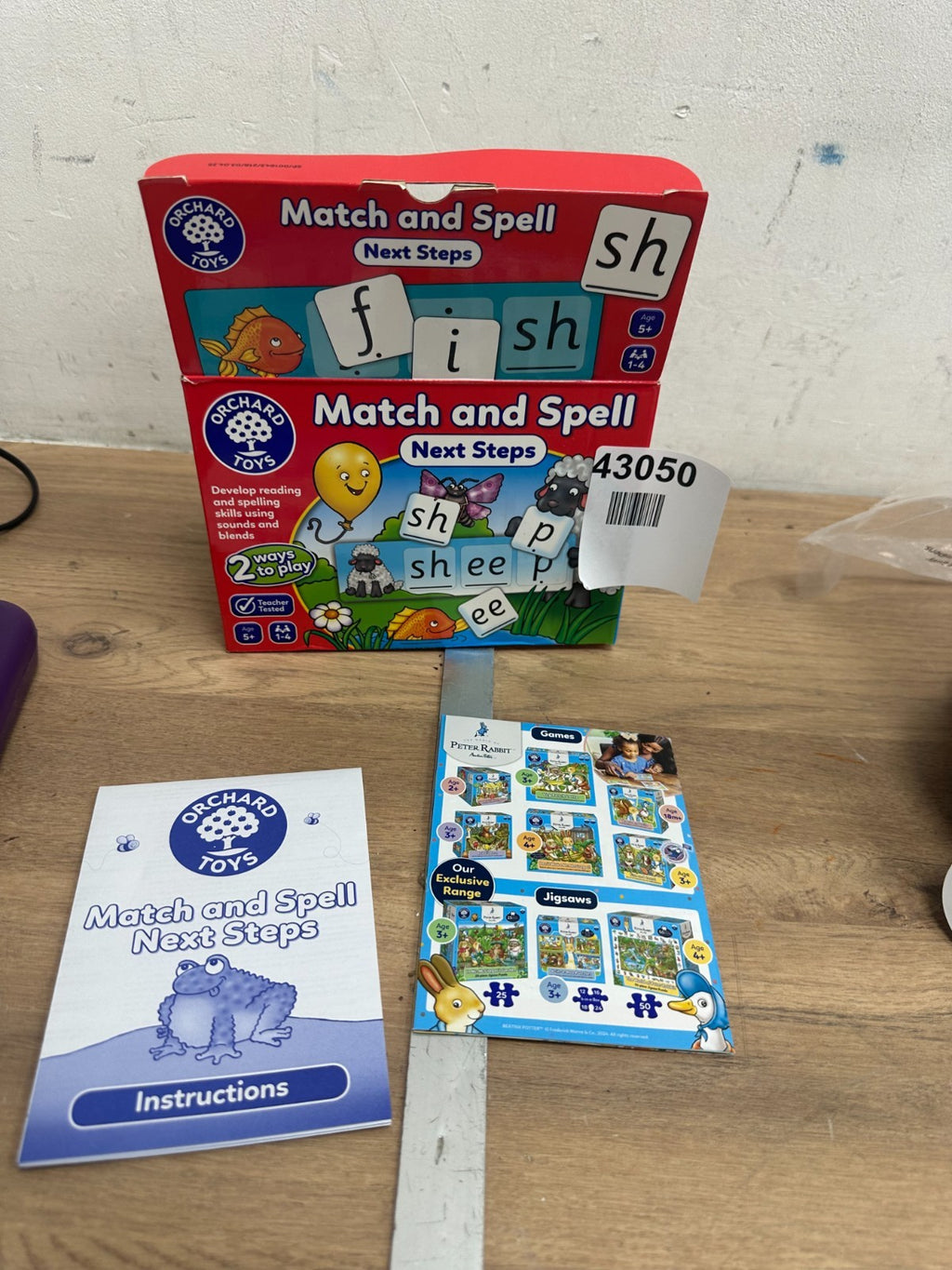 Orchard Toys Match and Spell Next Steps Educational Spelling Game Age 5