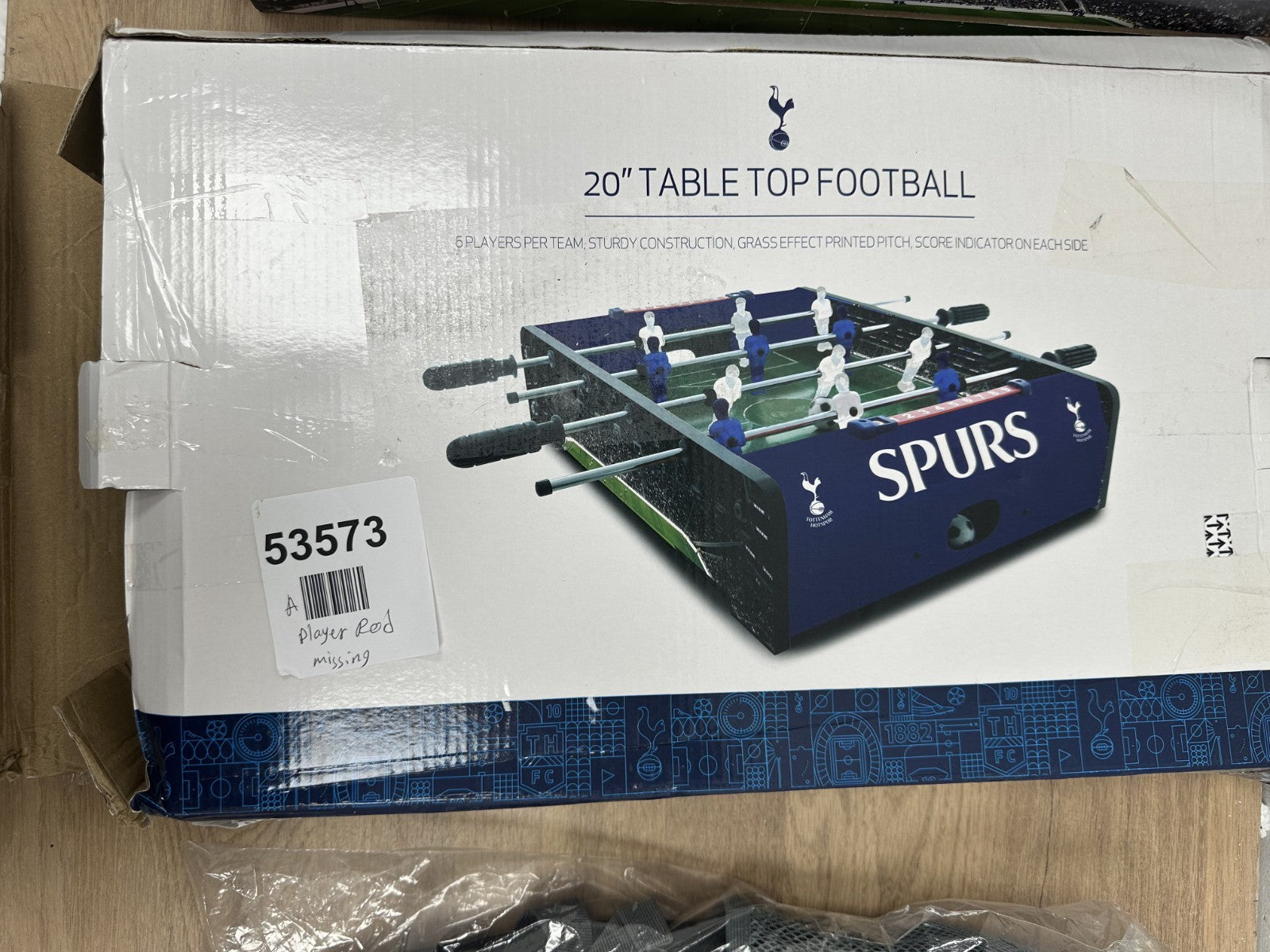 Tottenham Hotspur FC Spurs 20 Inch Football Table Game