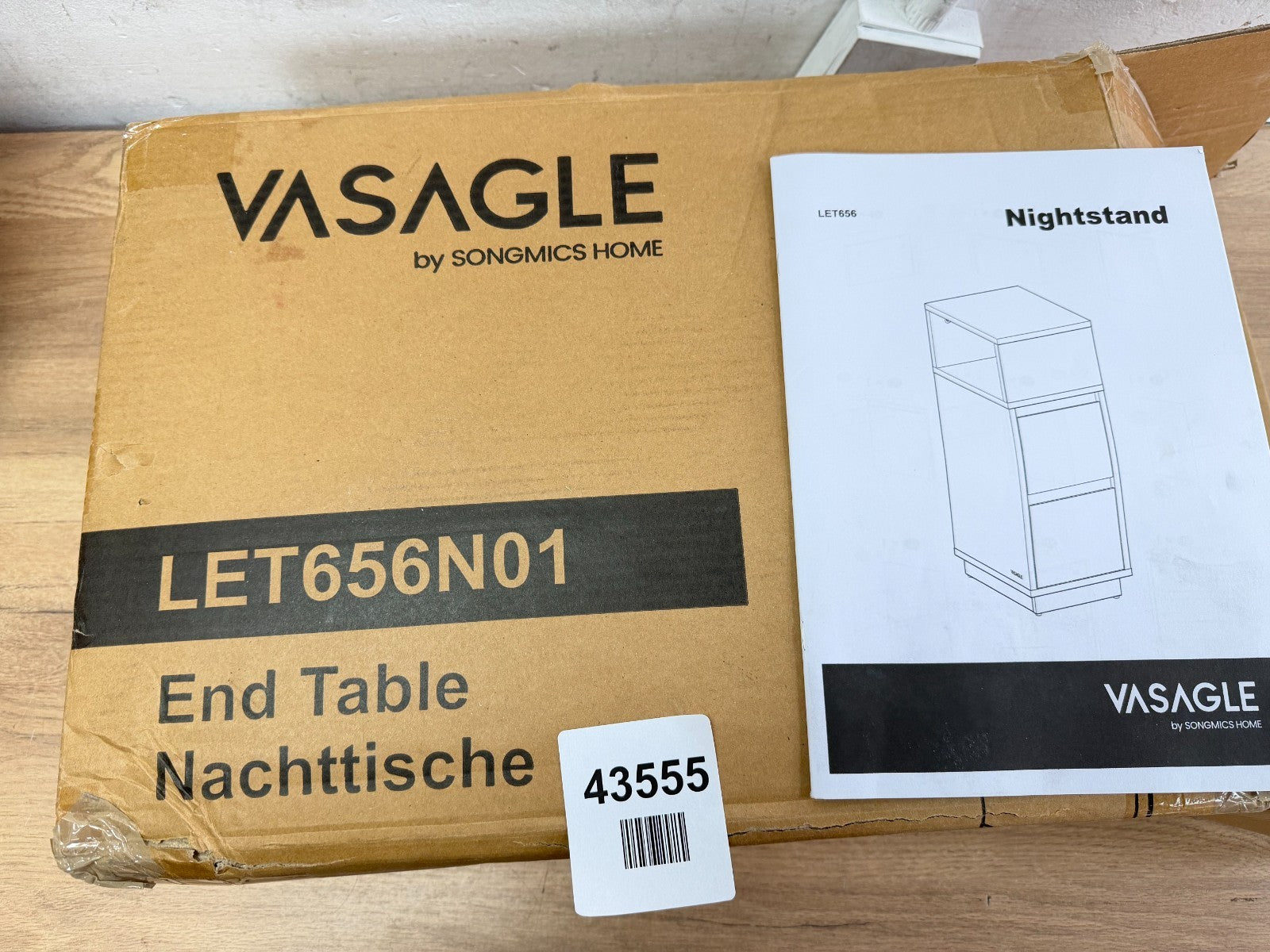 VASAGLE Slim Bedside Table, Small Narrow Side End Table - Read Description — New (other) (photo 3)