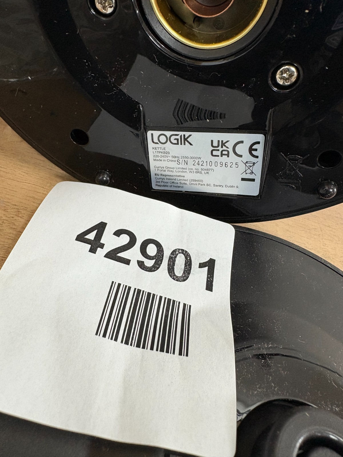 LOGIK L17PKB23 Jug Kettle - Black