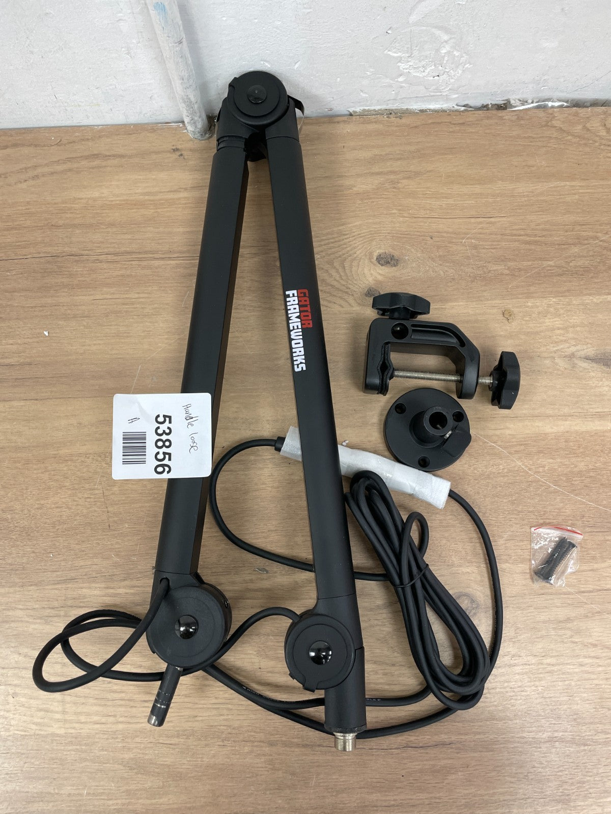 Gator Frameworks Deluxe Desk-Mounted Broadcast Microphone Boom
