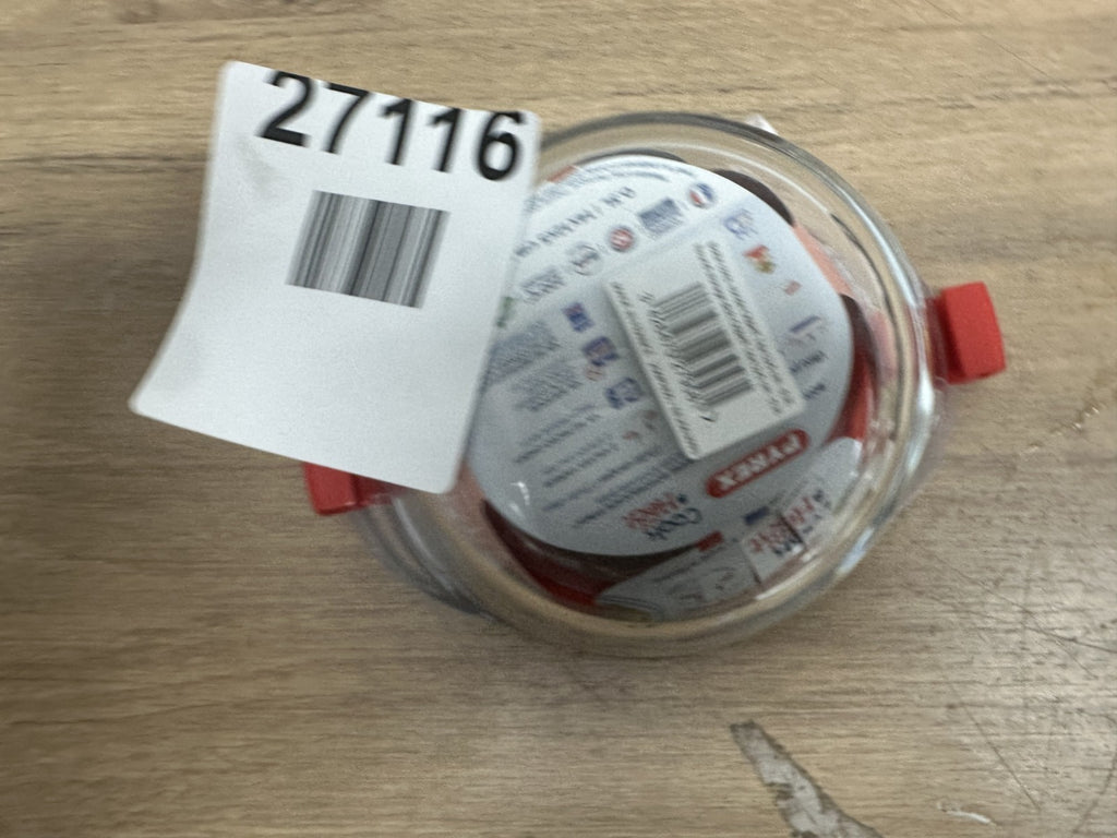 Pyrex Cook&Heat Round Borosilicate Glass Roaster with Airtight Lid, 26x23cm — New (other) (photo 2)