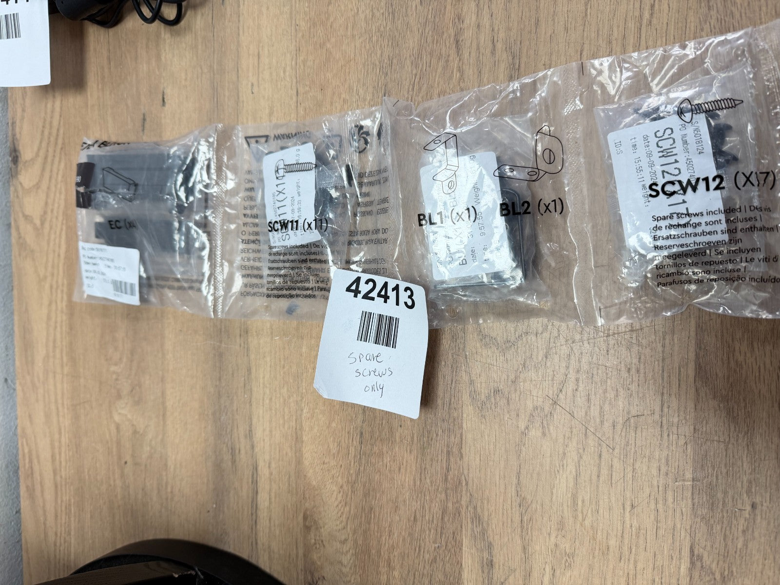 Eden bench screws