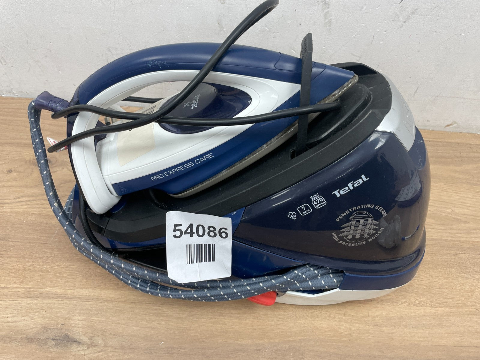Tefal Pro Express Care GV9060G0 High Pressure Steam Generator Iron Blue White — Used (photo 2)