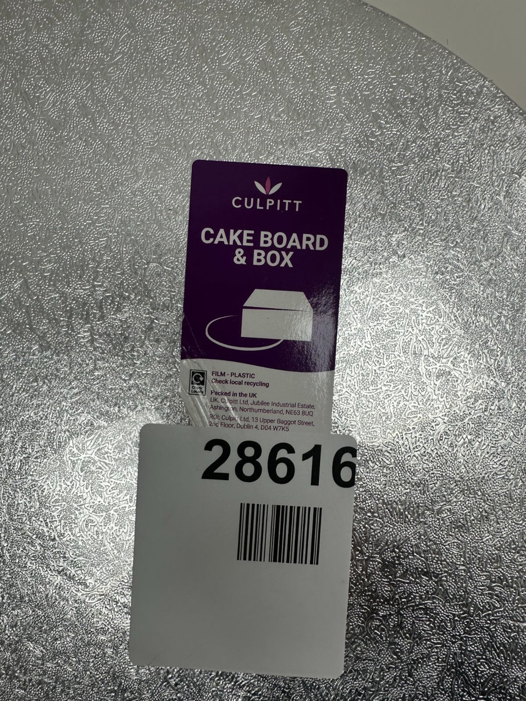 Culpitt Packing Cake Board - White