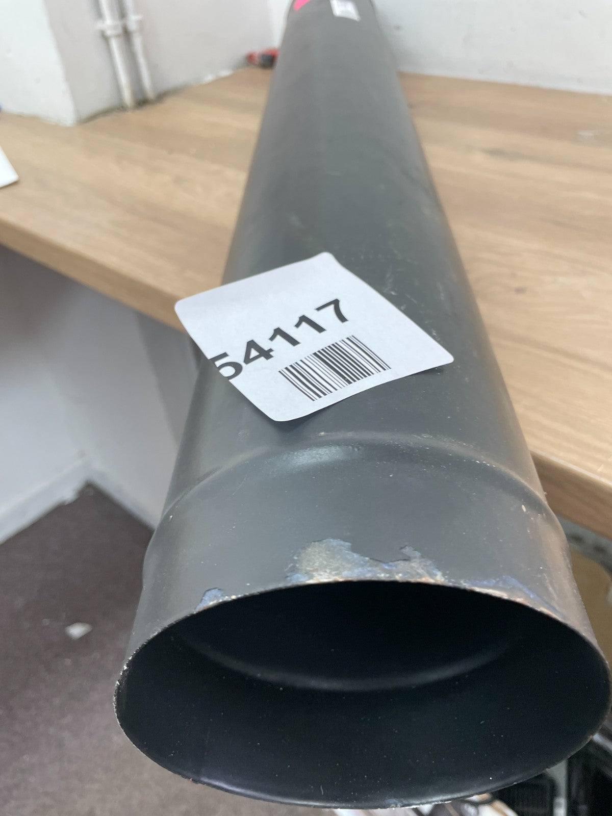 5 Inch x 1000mm Matt Black Flue Pipe — Used (photo 3)