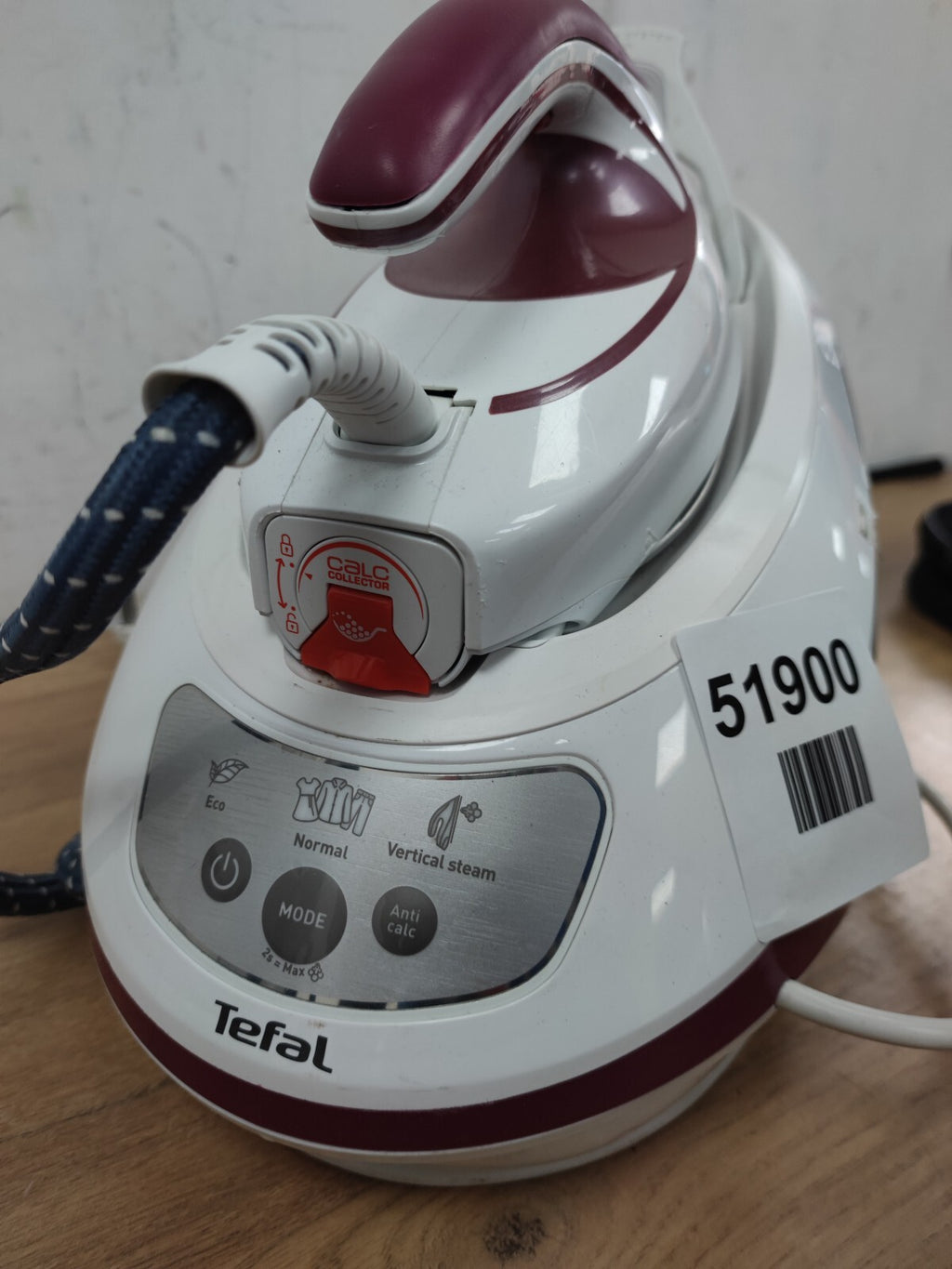 Tefal Express Protect SV9201 Steam Generator Iron - White & Burgundy