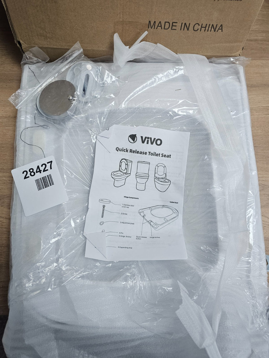 vivo quick release toilet seat
