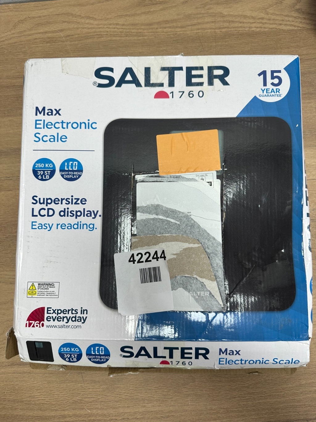 Salter 9049 Electronic  Scale Premium Max Digital Black 250KG
