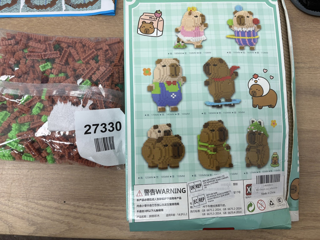 Cartoon Mini Building Blocks Capybara DIY Blocks Cute Animals Building Bricks C — New (other) (photo 3)