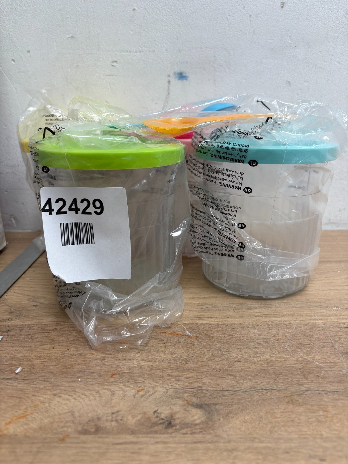 Xiuganpo Ice Cream Containers for Homemade, 4pcs Ripple Pattern Ice Cream Freeze