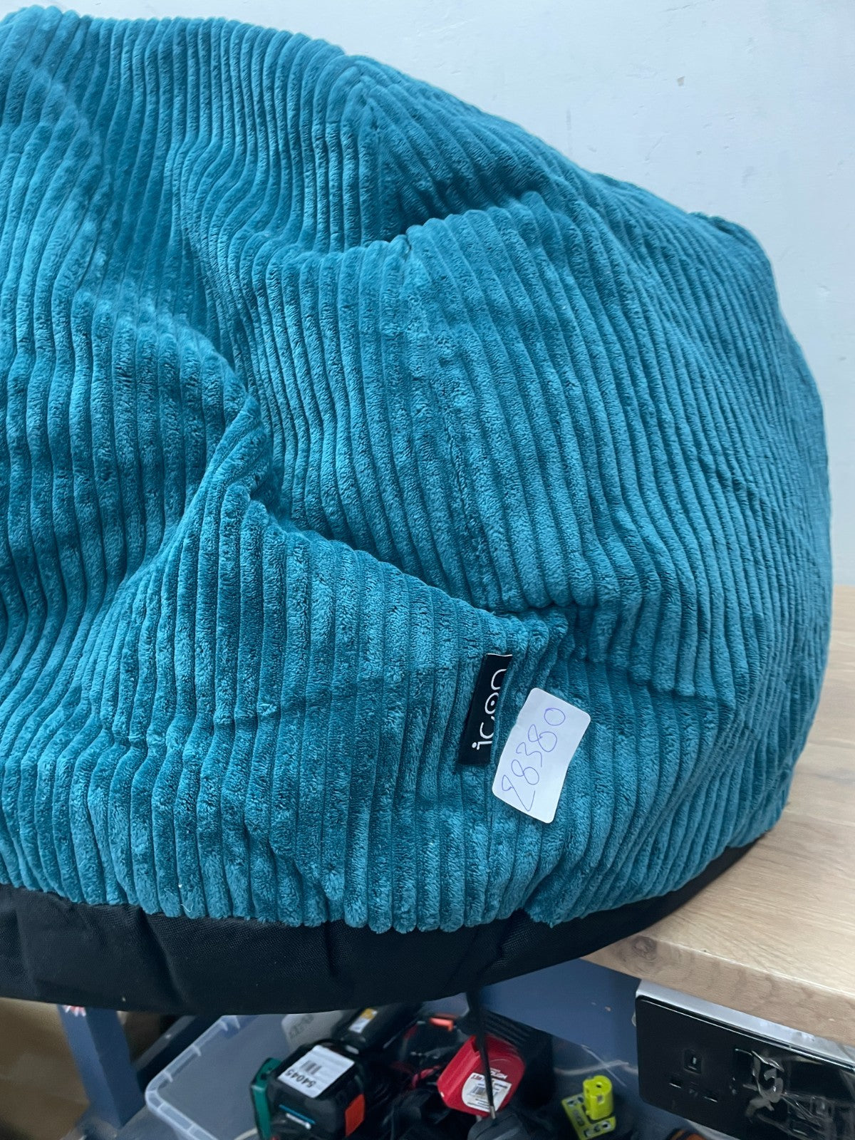 Icon Kingston Cord Bean Bags - Teal Green — New (other) (photo 3)