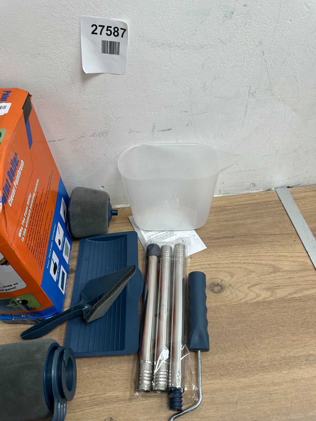 Paint Roller Clever Brush Multifunctional Set with Extendable Rod for Home