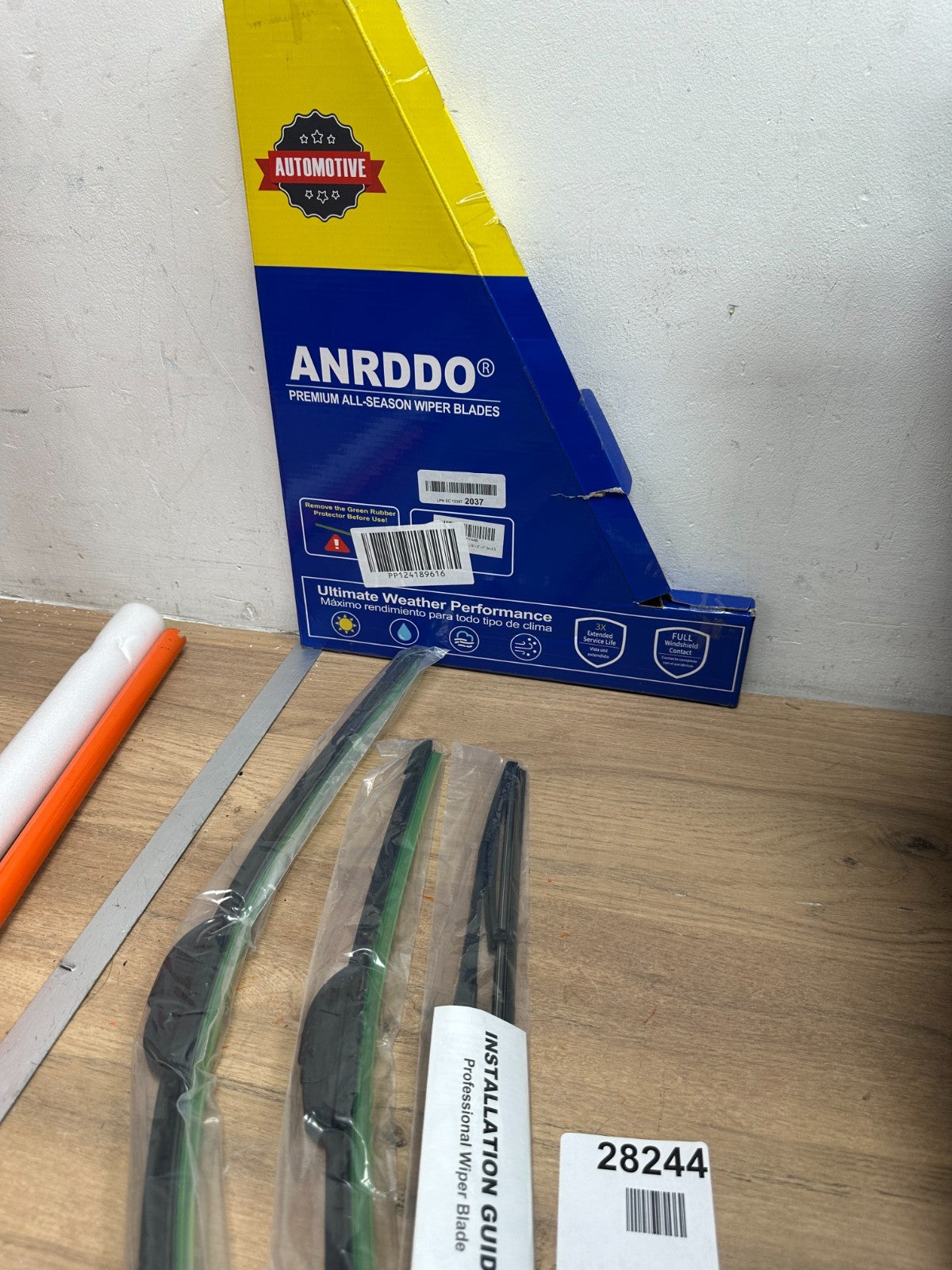 ‎ANRDDO 3 Wipers Replacement ‎Toyota Rav4 2001-2005,Highlander 2001-2007 ‎22"