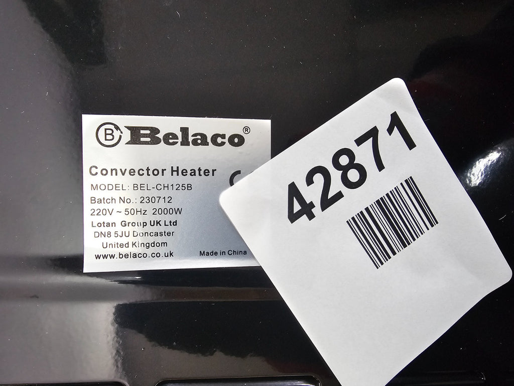 Belaco Convector Heater Black (BEL-CH125B)