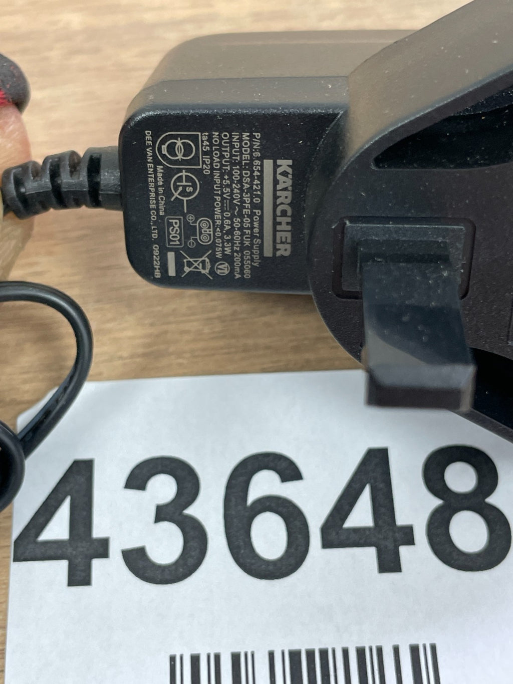 Genuine Karcher DSA-3PFE-05 FUK 00 Power Adapter — New (other) (photo 4)