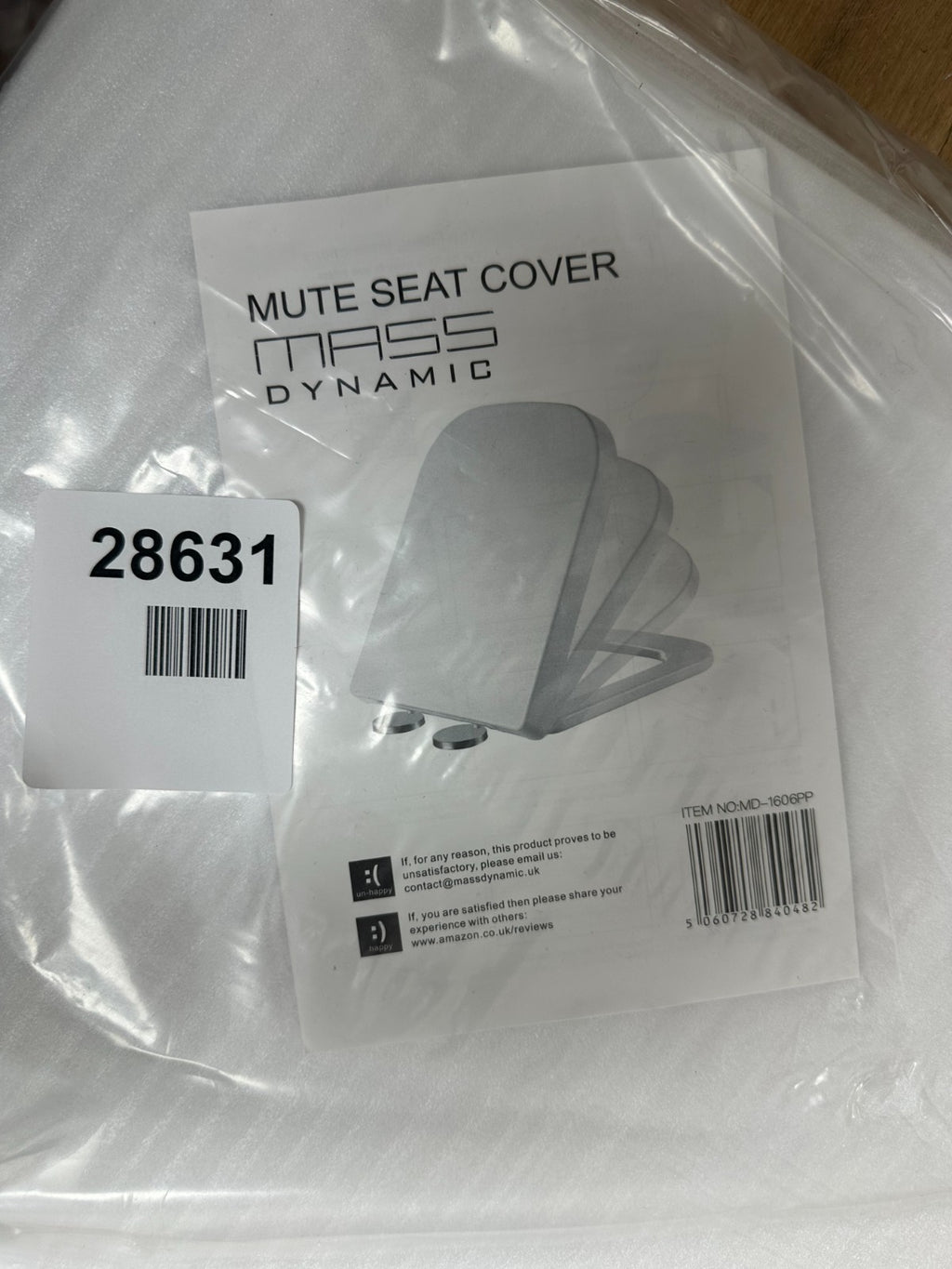 Mass Dynamic Square Toilet Seat- with Soft Close & Quick Release for Easy Clean