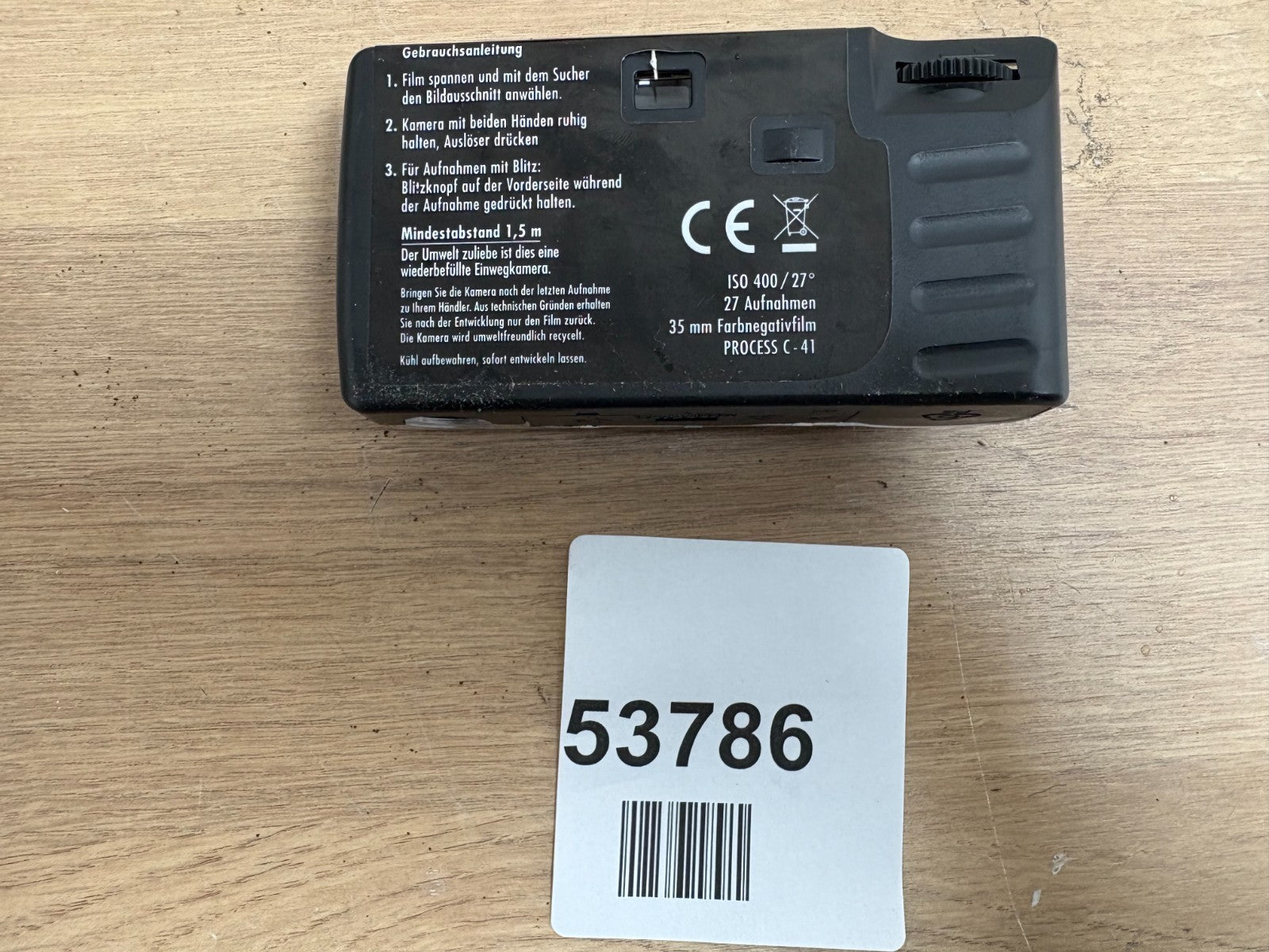 Single Use Camera Flash 400 27 I Mog di Black