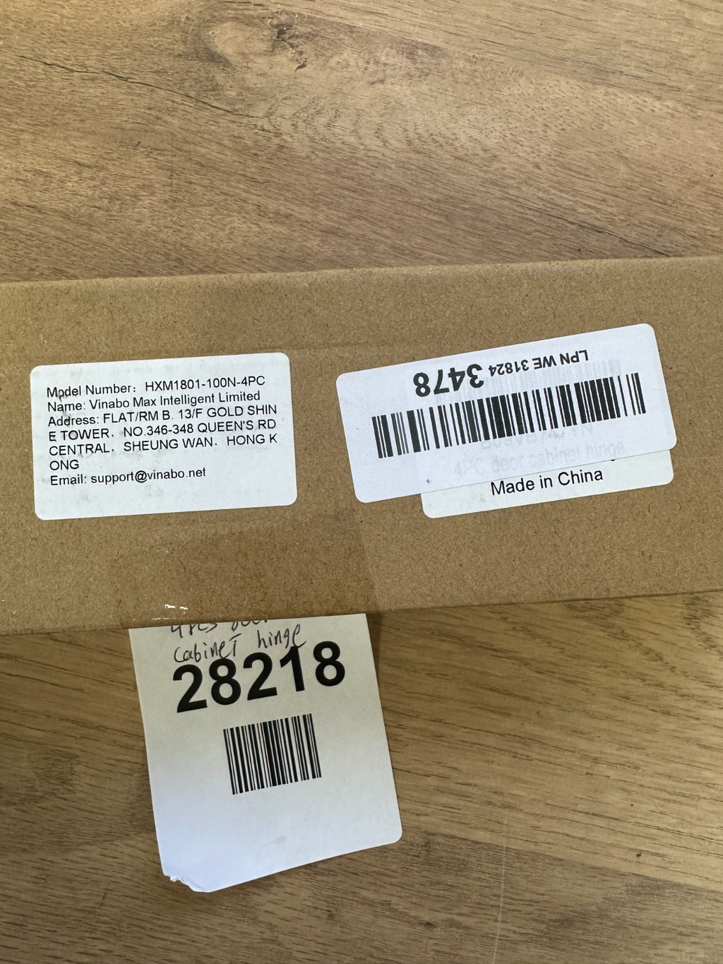 vinabo max door cabinet hinge HXM1801-100N