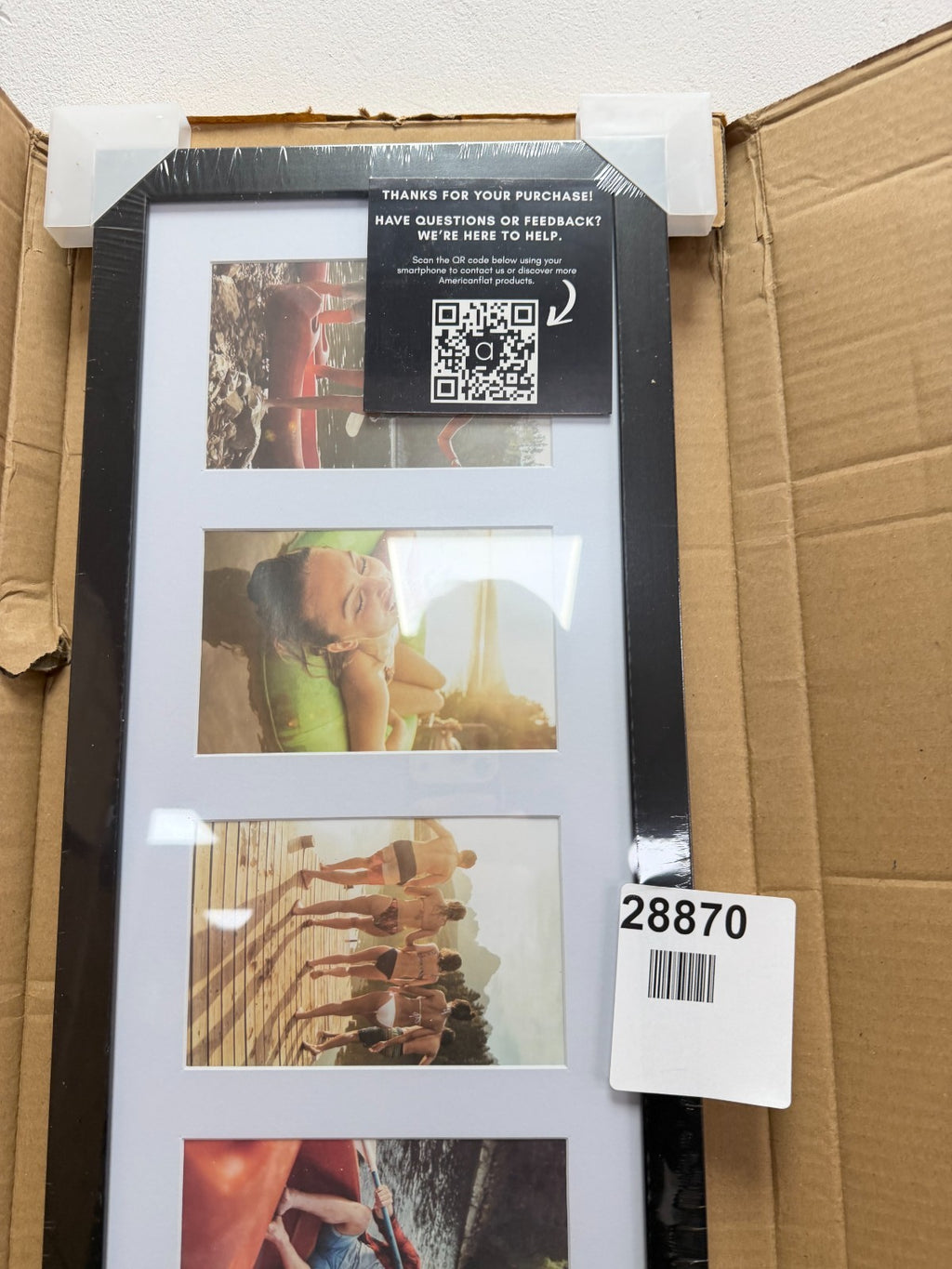 Americanflat 6x4 Collage Photo Frame with Shatter-Resistant Glass - Signature Co