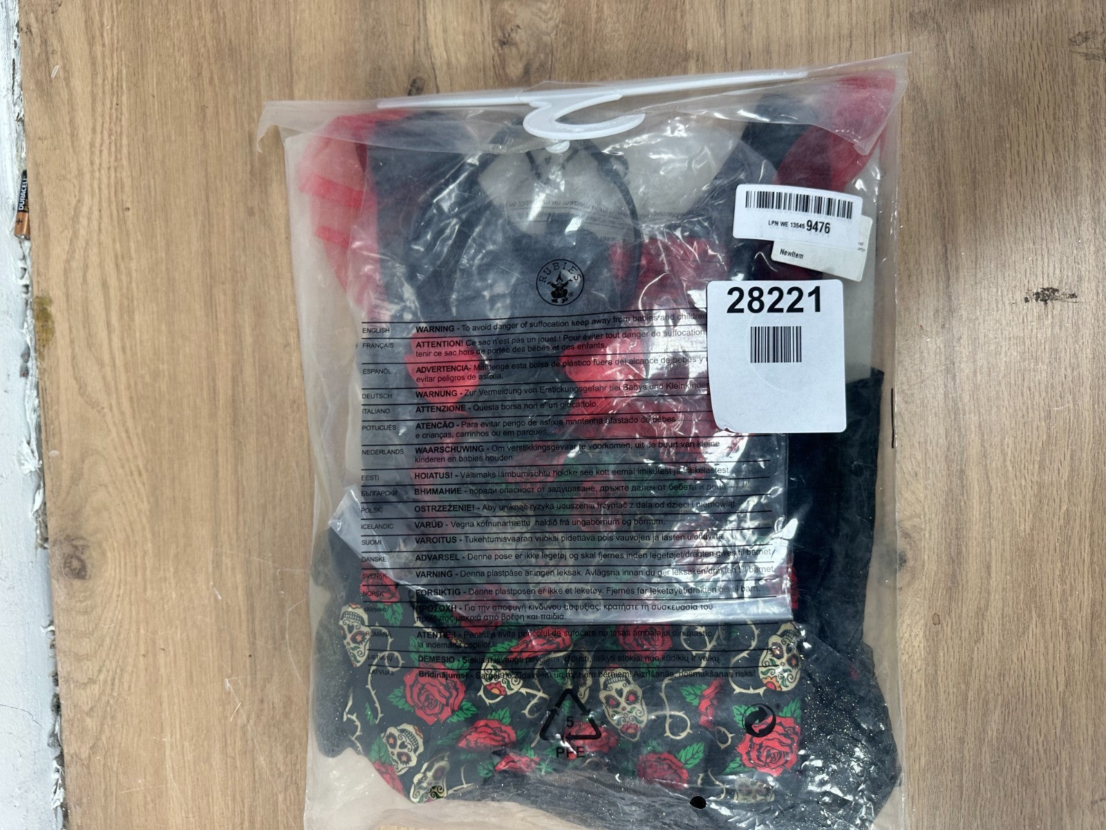 Rubie's Official Red Rose Day of the Dead Halloween Girls Costume