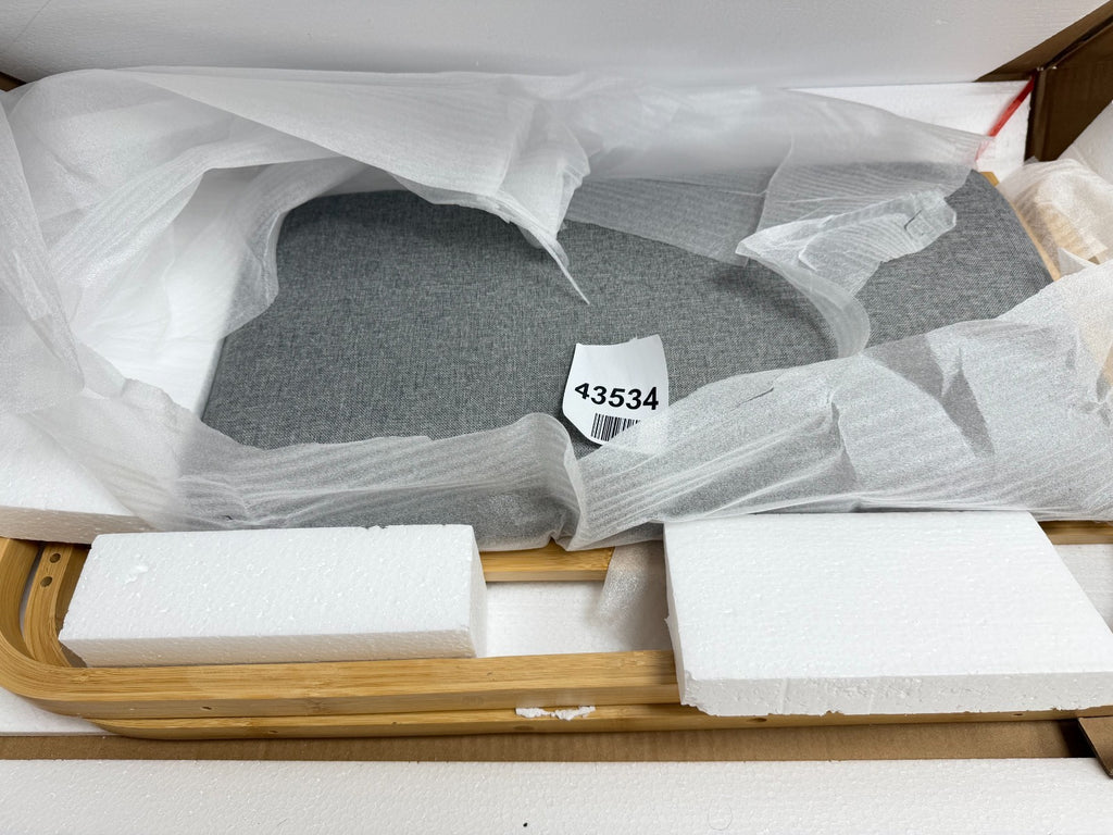Homcom bamboo shoe bench with cushion