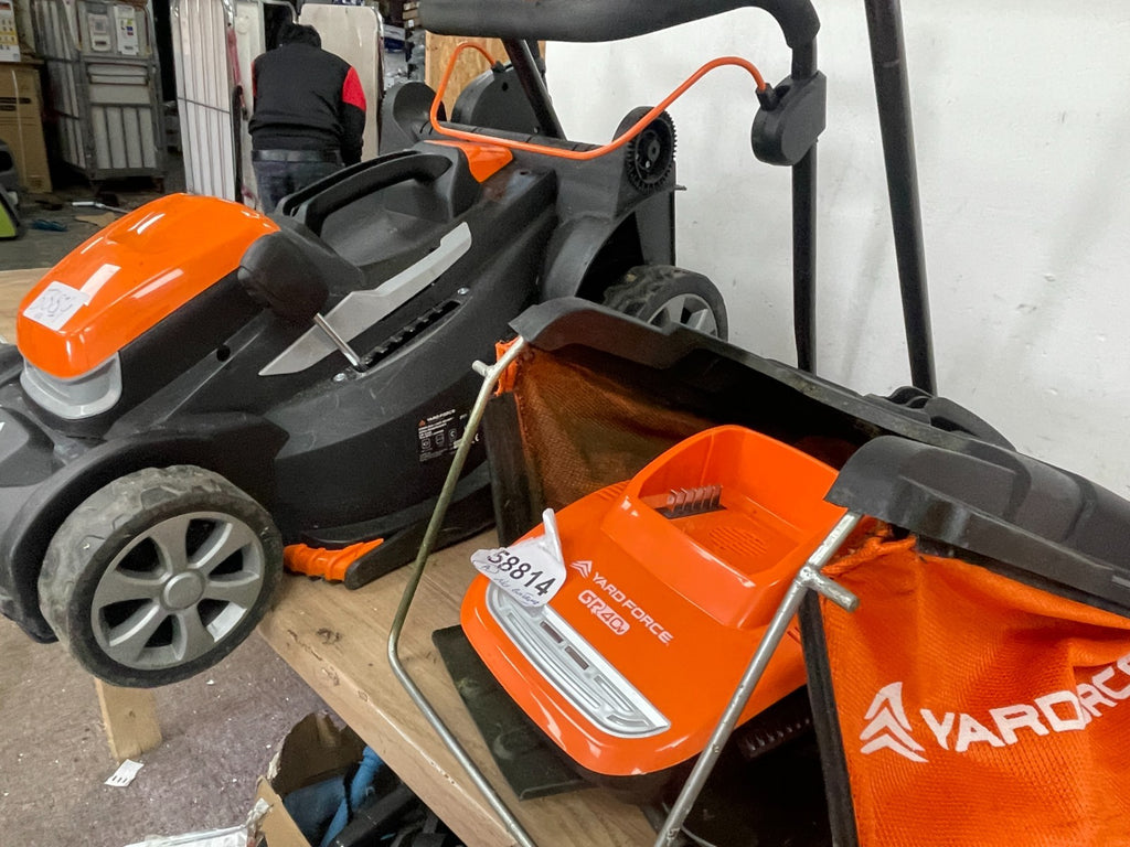 Yard force 40v cordless lawnmower battery quick charger LM G34A- No battery — Used (photo 4)